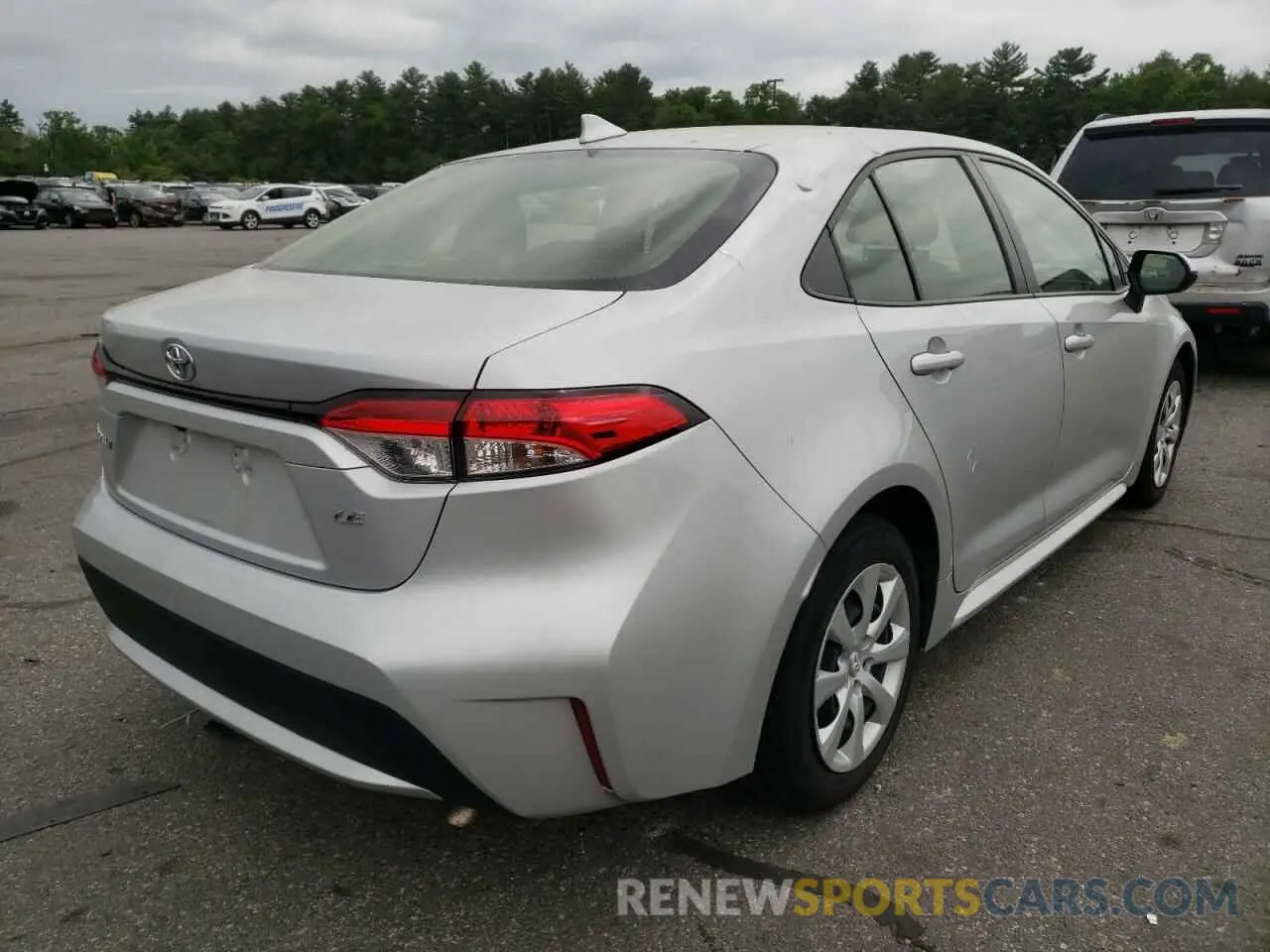 4 fotografías del automóvil dañado JTDEPRAE9LJ083264 TOYOTA COROLLA 2020