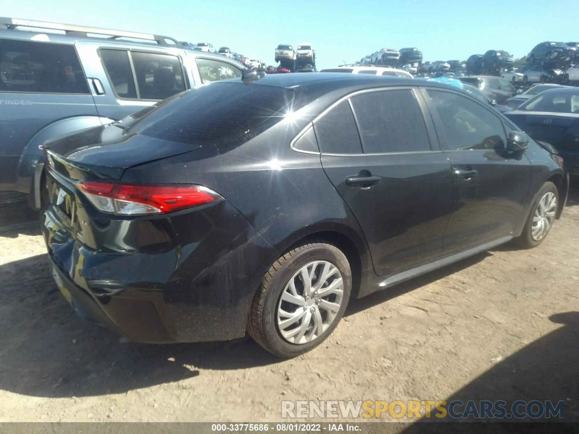 4 fotografías del automóvil dañado JTDEPRAE9LJ089467 TOYOTA COROLLA 2020