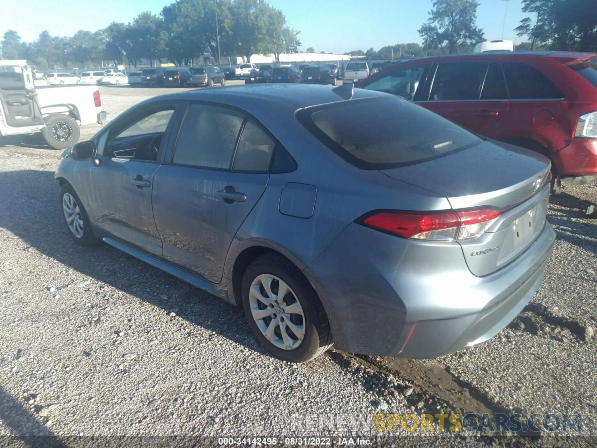 3 fotografías del automóvil dañado JTDEPRAE9LJ096919 TOYOTA COROLLA 2020