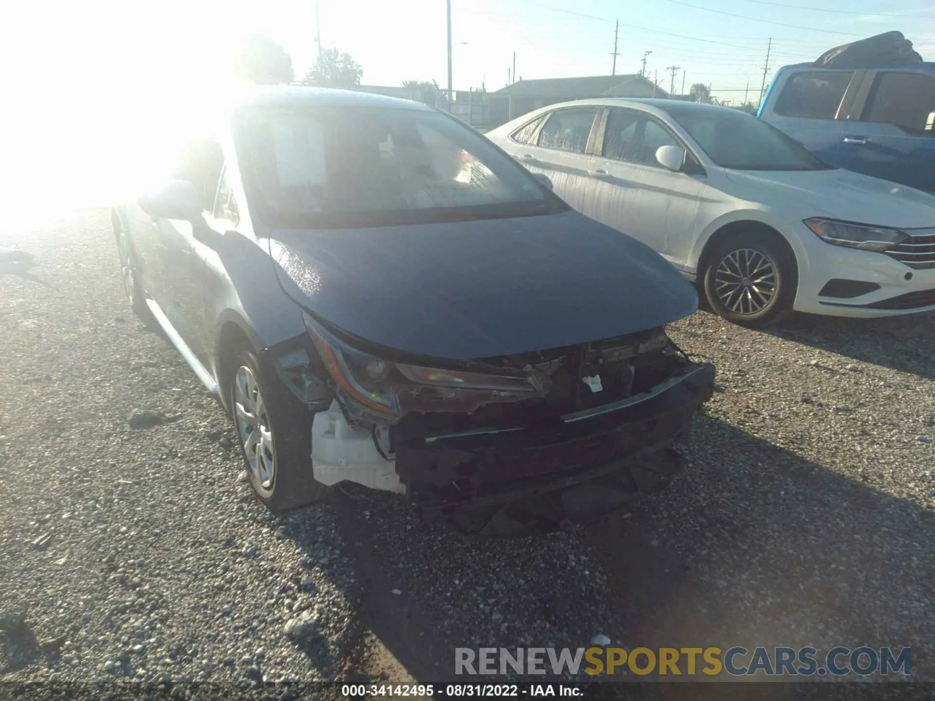 6 fotografías del automóvil dañado JTDEPRAE9LJ096919 TOYOTA COROLLA 2020