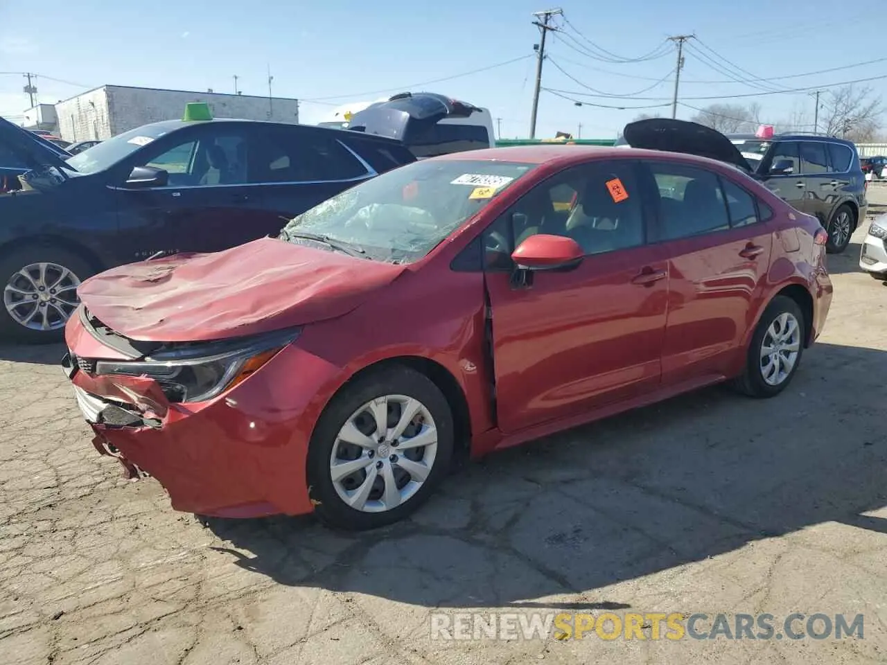 1 fotografías del automóvil dañado JTDEPRAE9LJ101763 TOYOTA COROLLA 2020