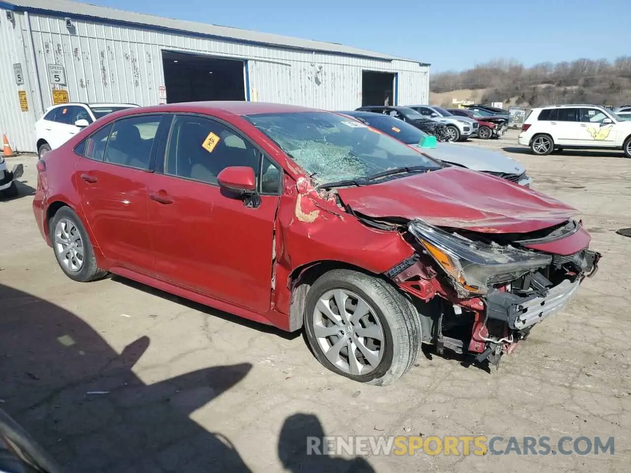 4 fotografías del automóvil dañado JTDEPRAE9LJ101763 TOYOTA COROLLA 2020
