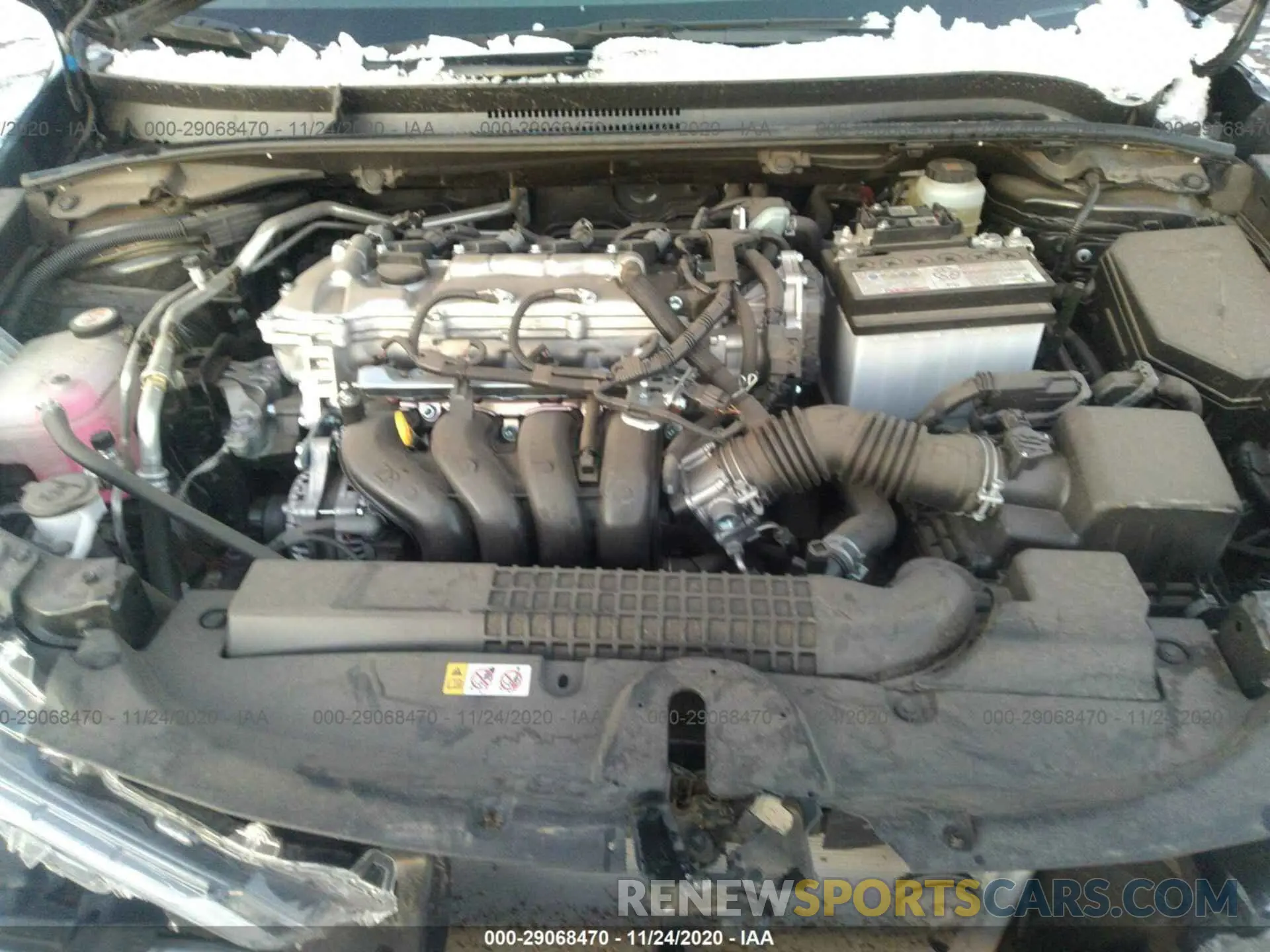10 fotografías del automóvil dañado JTDEPRAE9LJ101780 TOYOTA COROLLA 2020