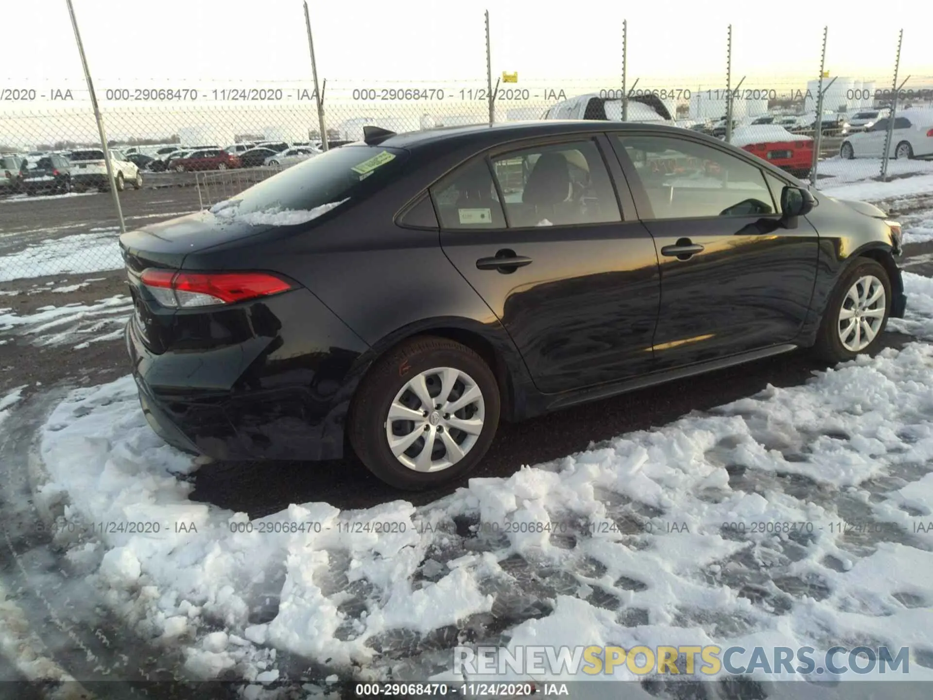 4 fotografías del automóvil dañado JTDEPRAE9LJ101780 TOYOTA COROLLA 2020