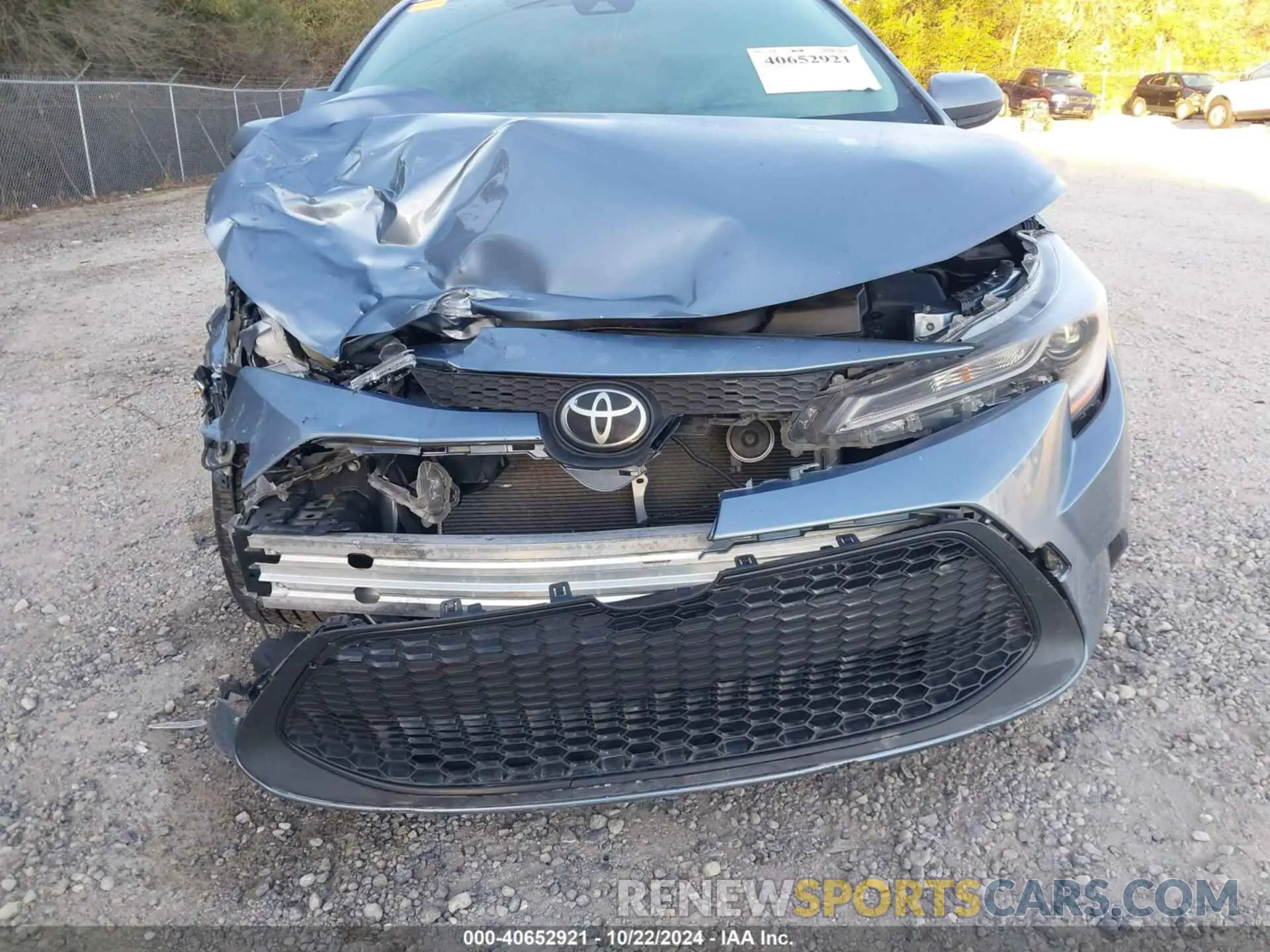 19 fotografías del automóvil dañado JTDEPRAE9LJ102895 TOYOTA COROLLA 2020