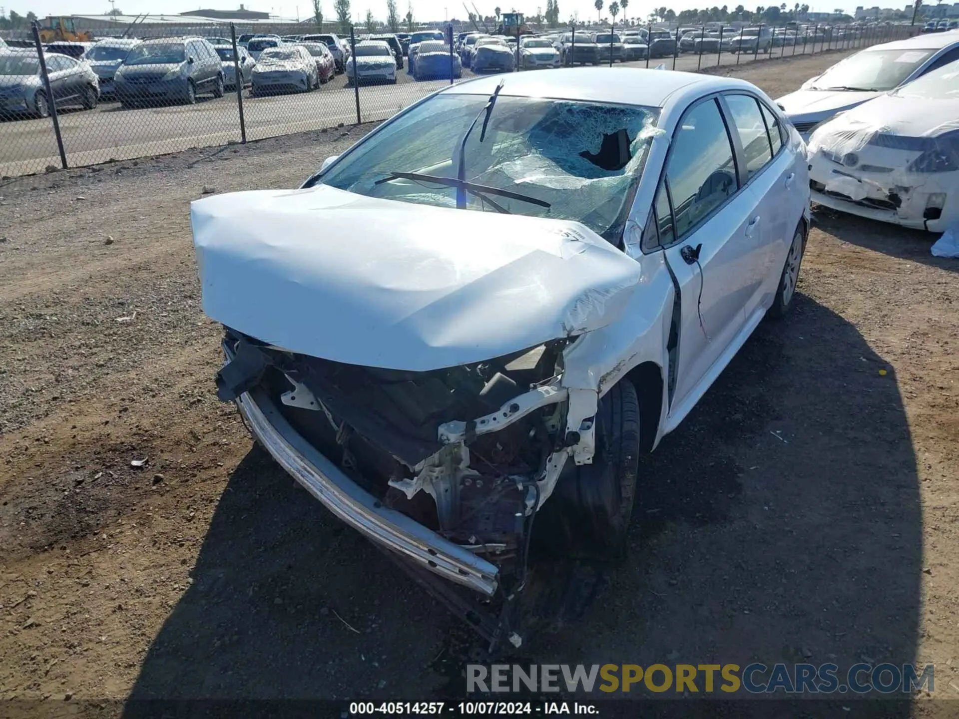 6 fotografías del automóvil dañado JTDEPRAE9LJ110804 TOYOTA COROLLA 2020