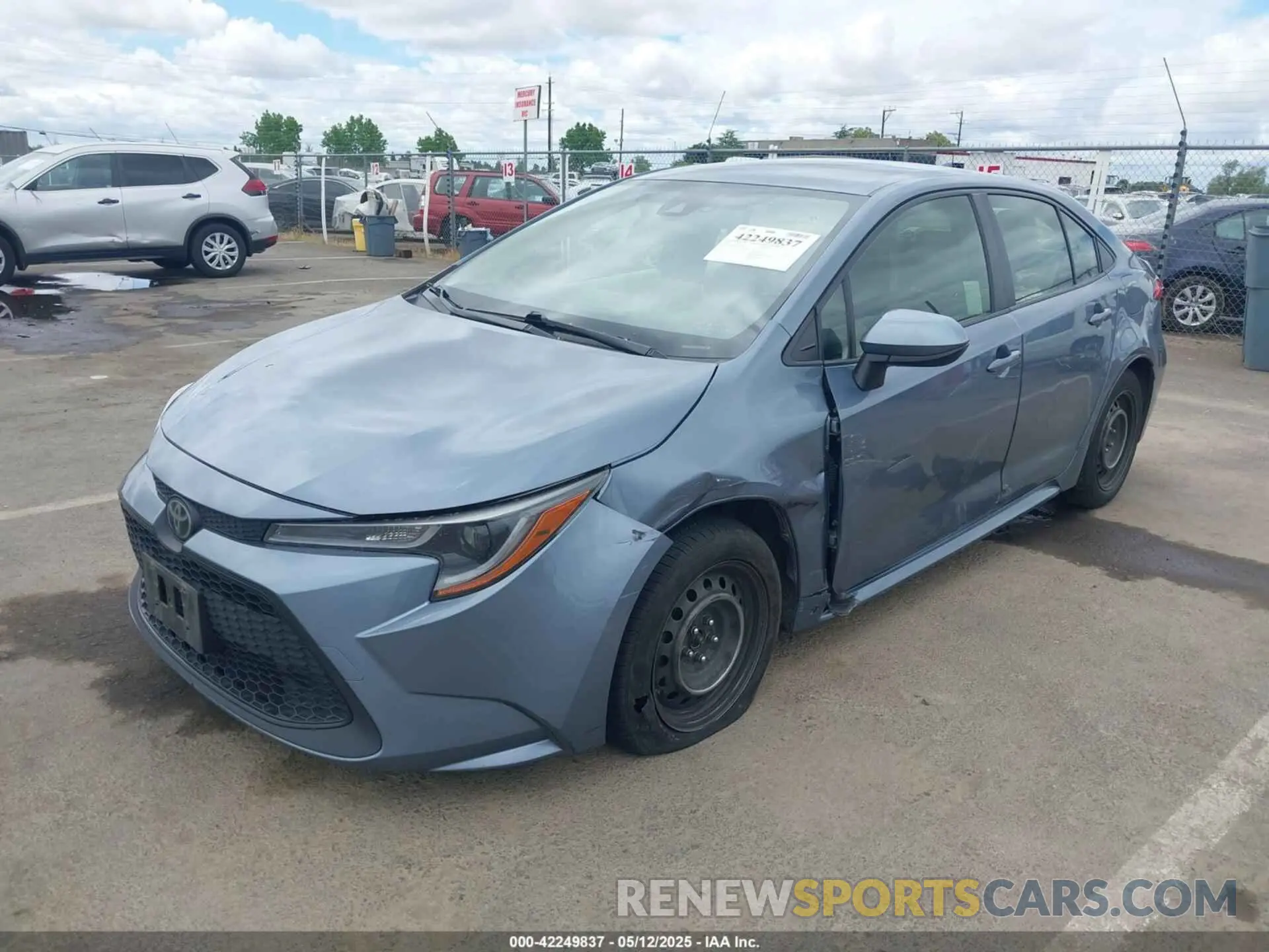 6 fotografías del automóvil dañado JTDEPRAE9LJ116683 TOYOTA COROLLA 2020