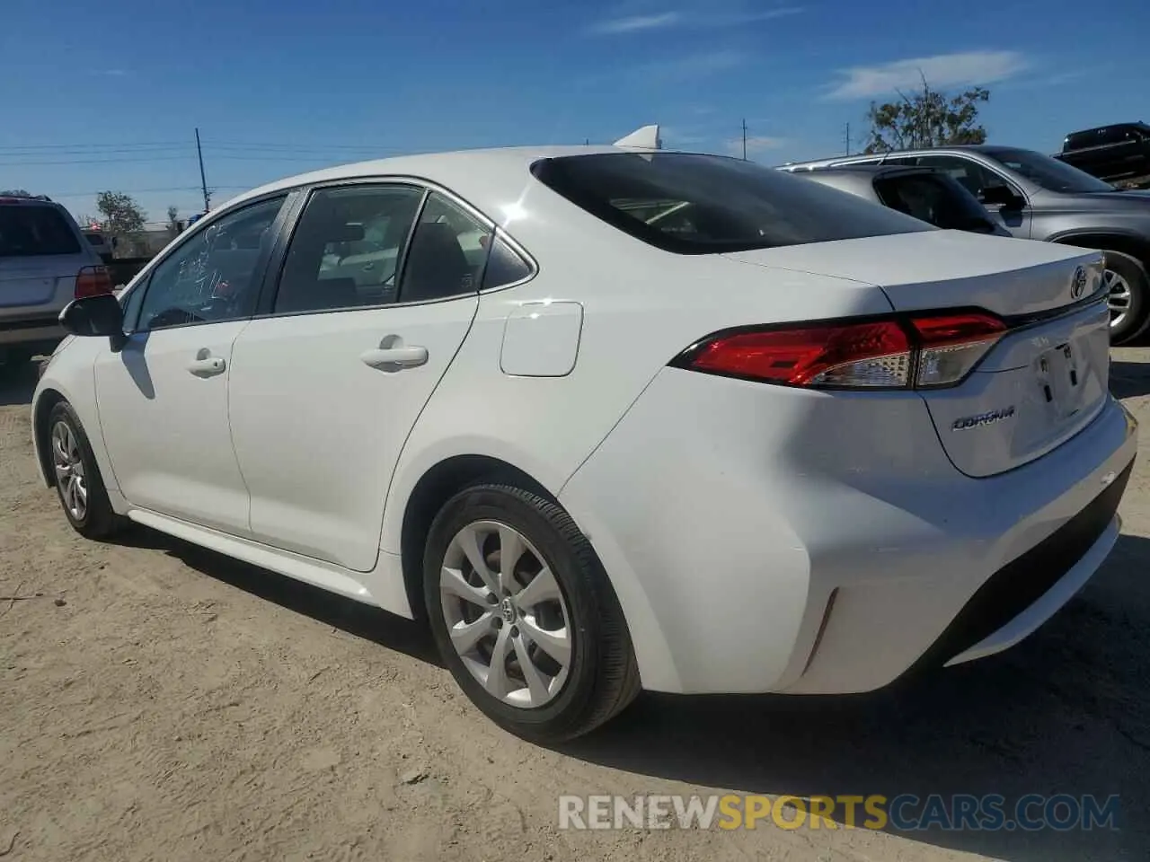 2 fotografías del automóvil dañado JTDEPRAEXLJ007617 TOYOTA COROLLA 2020