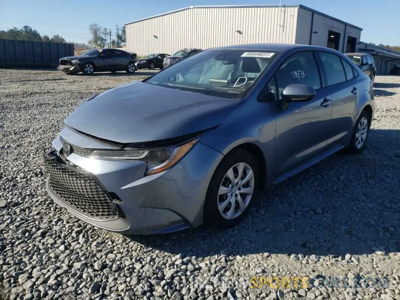 2 fotografías del automóvil dañado JTDEPRAEXLJ011537 TOYOTA COROLLA 2020
