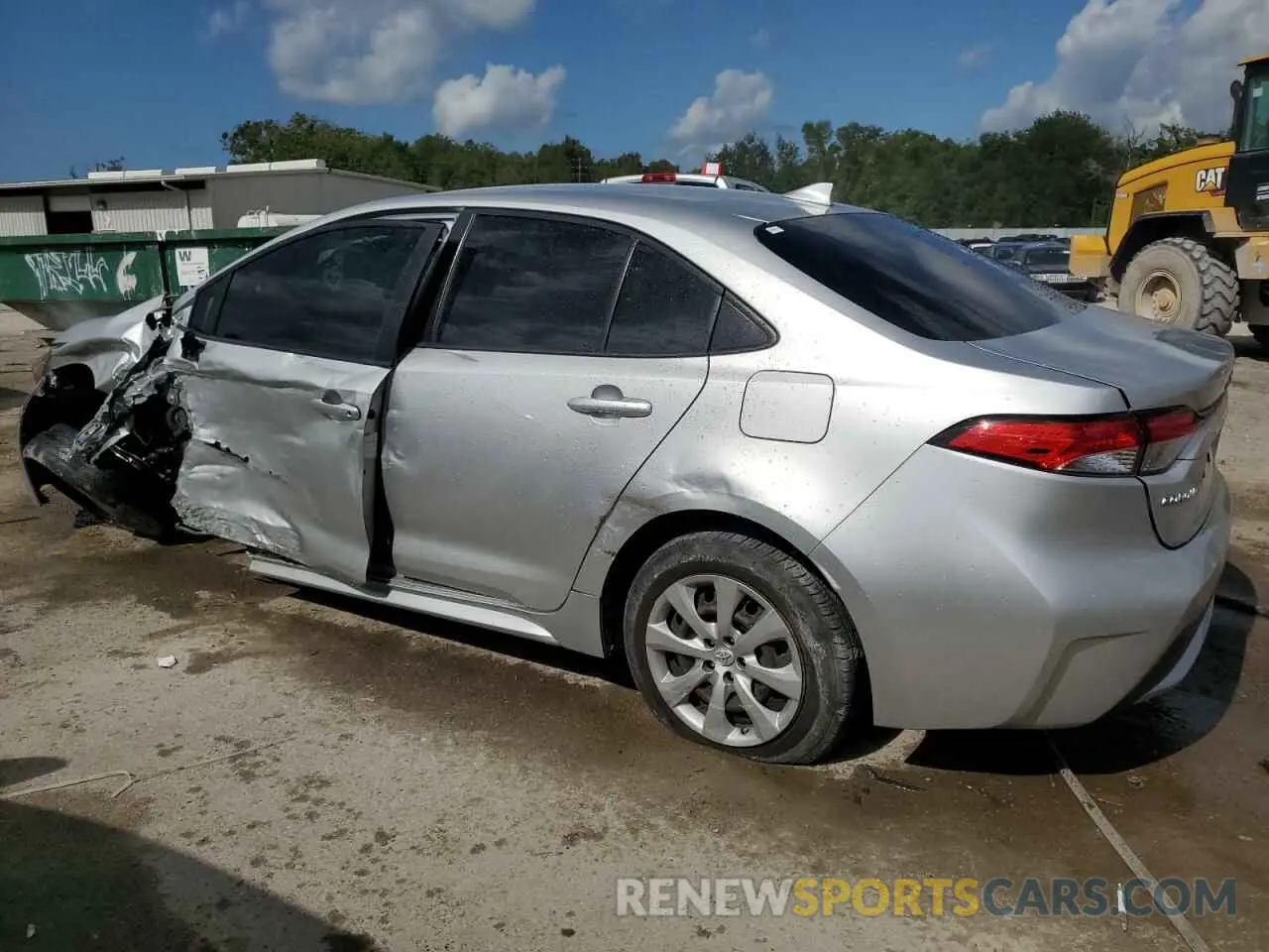 2 fotografías del automóvil dañado JTDEPRAEXLJ018486 TOYOTA COROLLA 2020