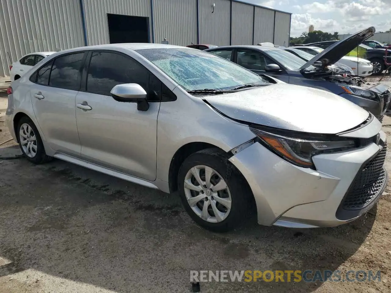 4 fotografías del automóvil dañado JTDEPRAEXLJ018486 TOYOTA COROLLA 2020