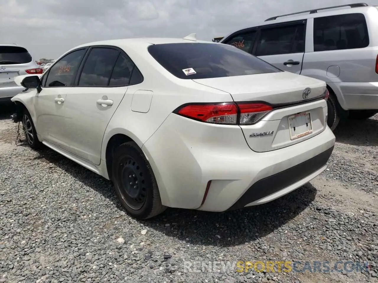 3 fotografías del automóvil dañado JTDEPRAEXLJ021467 TOYOTA COROLLA 2020