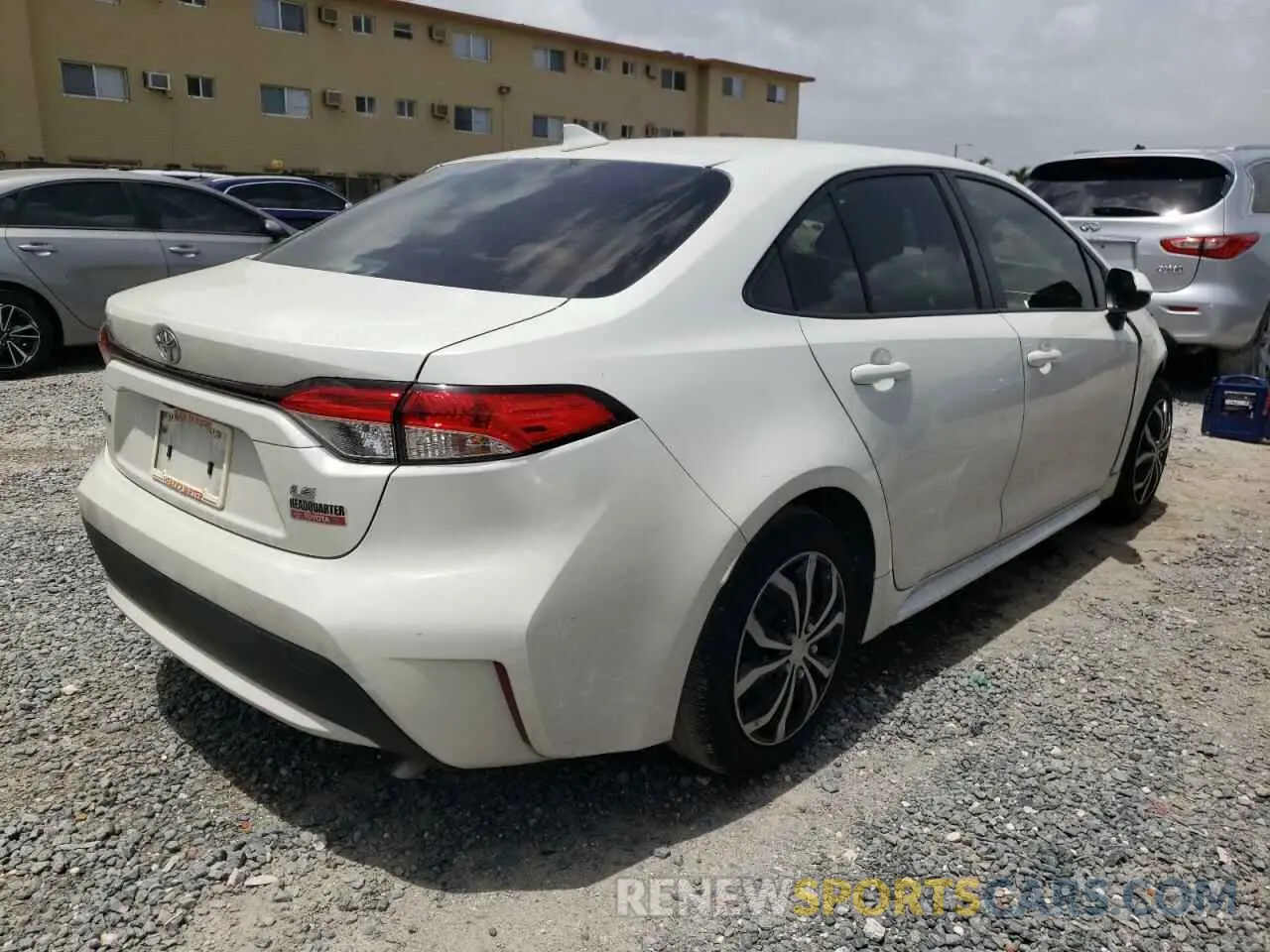 4 fotografías del automóvil dañado JTDEPRAEXLJ021467 TOYOTA COROLLA 2020