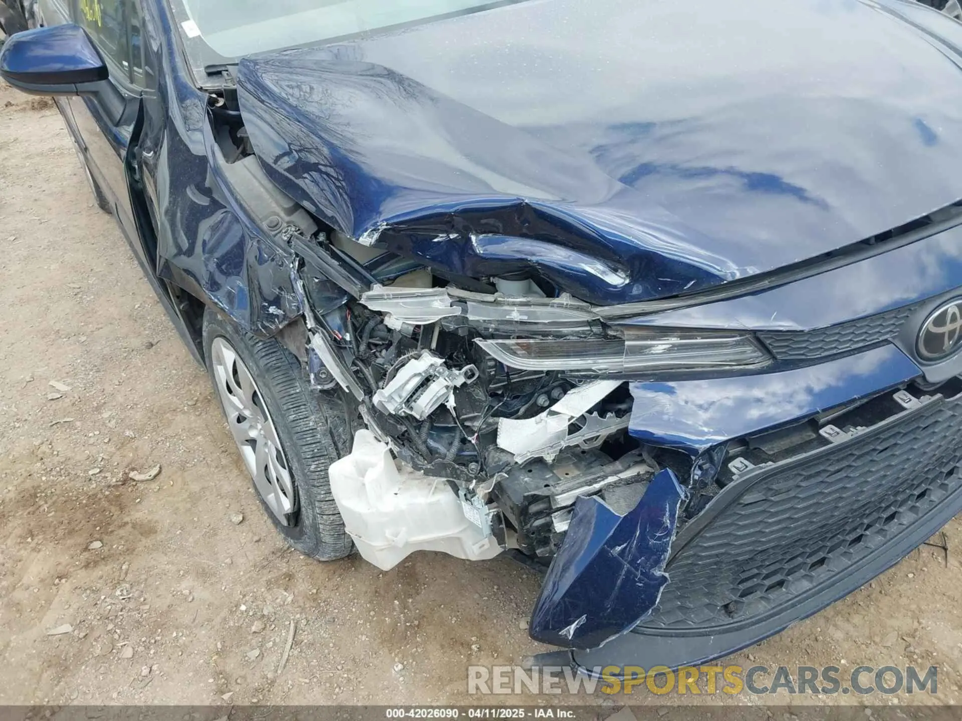 6 fotografías del automóvil dañado JTDEPRAEXLJ021582 TOYOTA COROLLA 2020