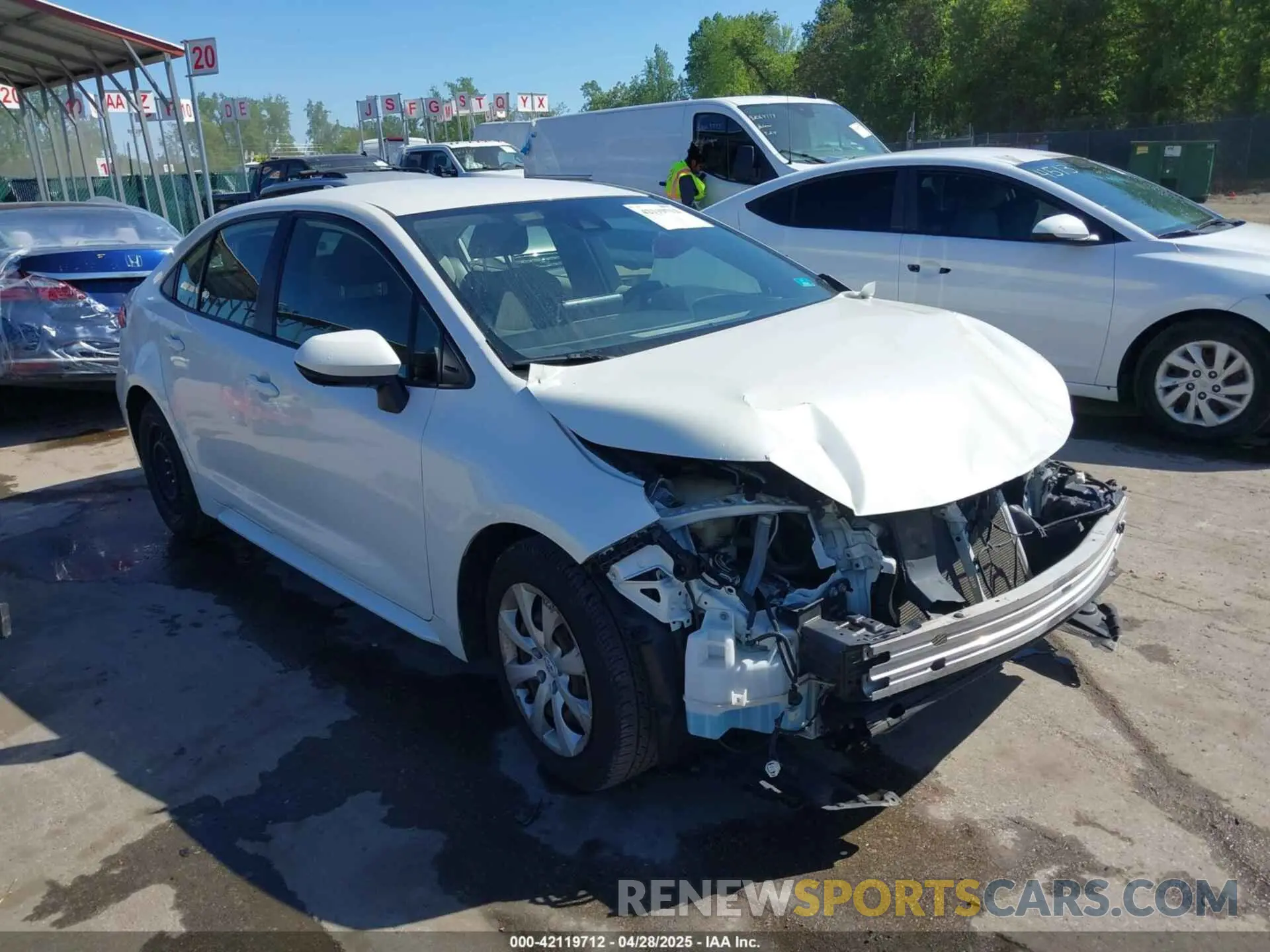 1 fotografías del automóvil dañado JTDEPRAEXLJ022781 TOYOTA COROLLA 2020