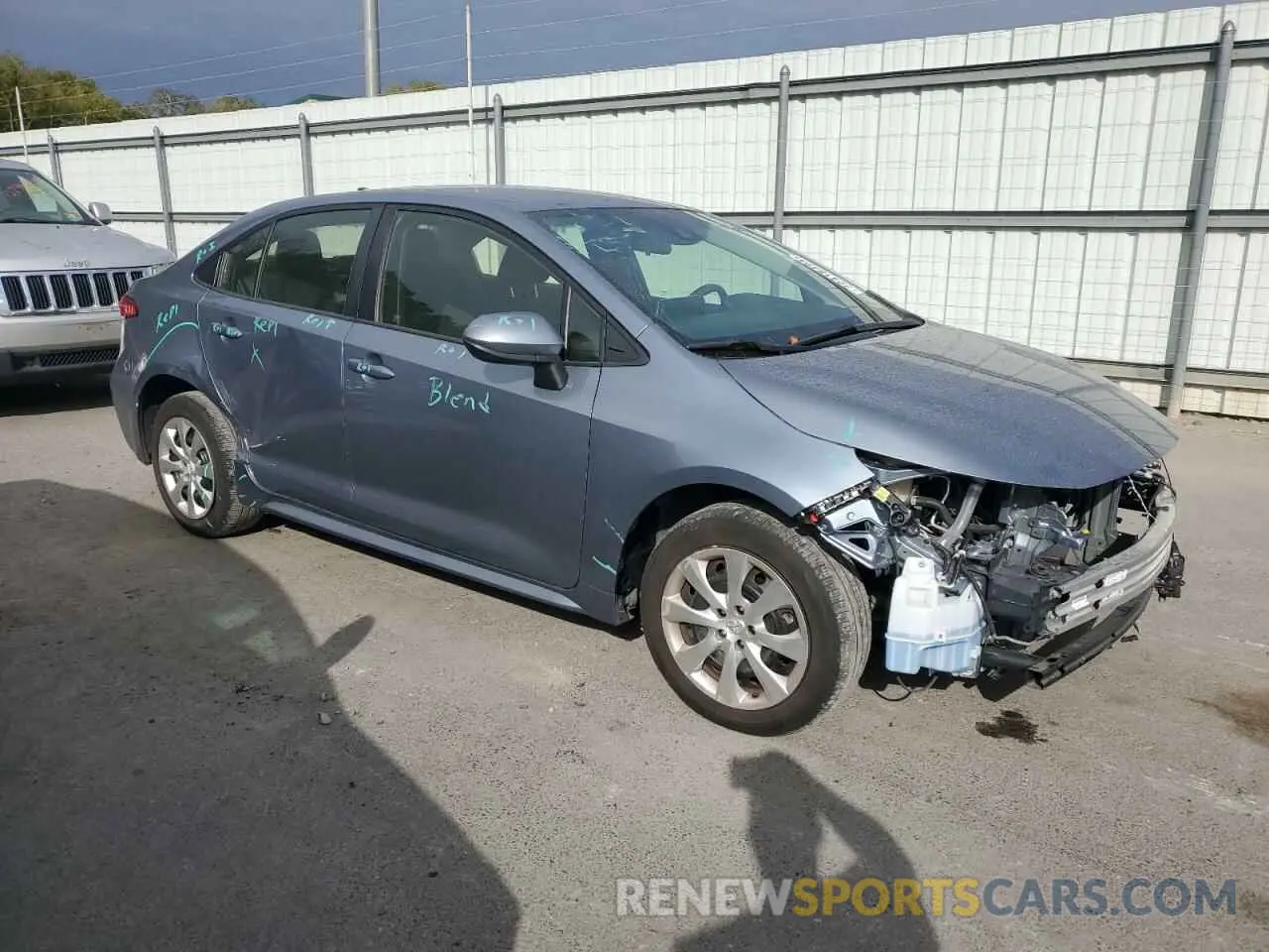 4 fotografías del automóvil dañado JTDEPRAEXLJ023297 TOYOTA COROLLA 2020