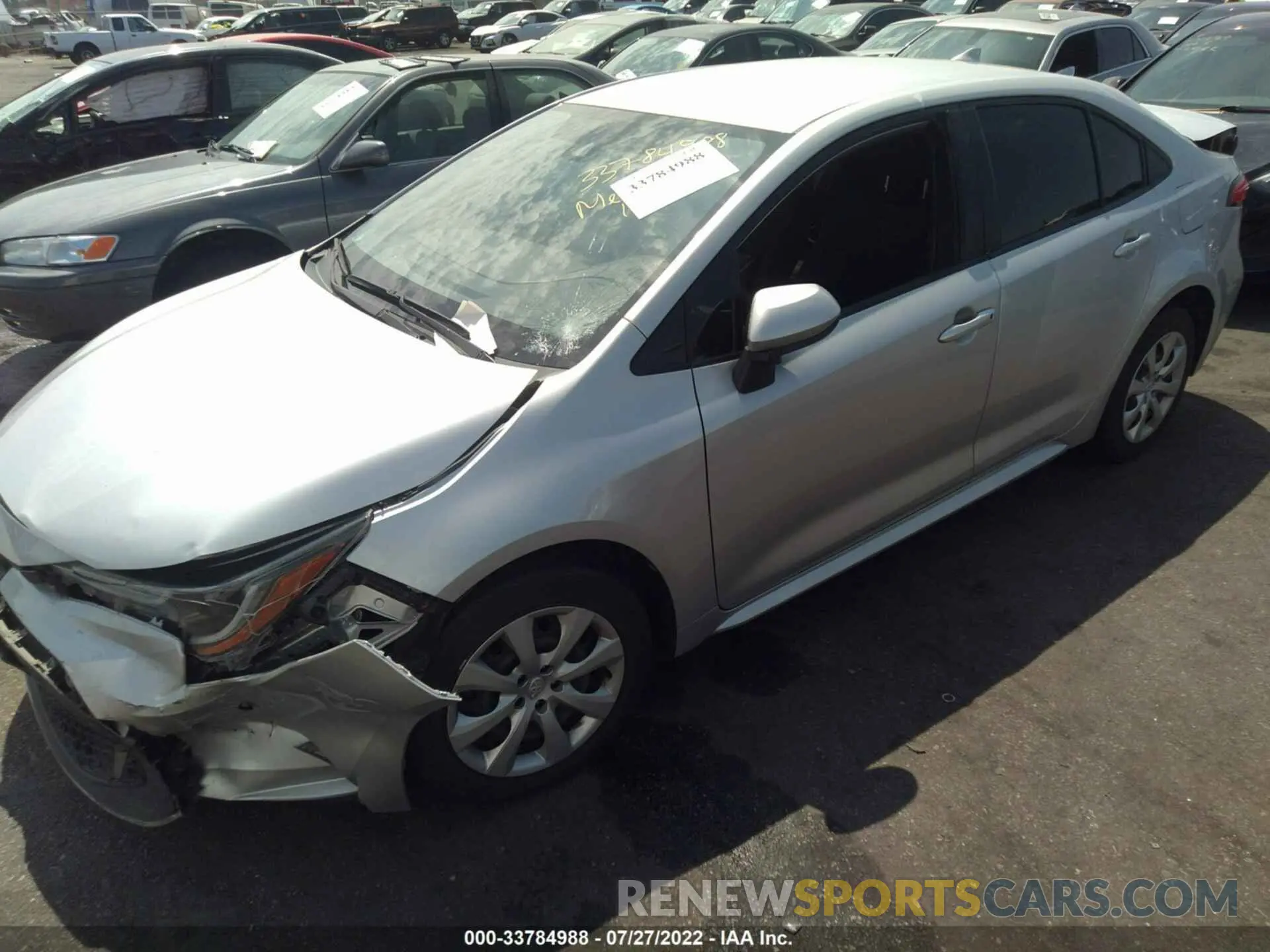 2 fotografías del automóvil dañado JTDEPRAEXLJ024563 TOYOTA COROLLA 2020