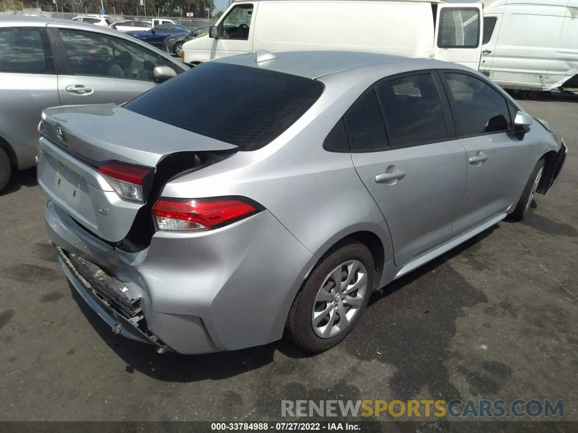 4 fotografías del automóvil dañado JTDEPRAEXLJ024563 TOYOTA COROLLA 2020