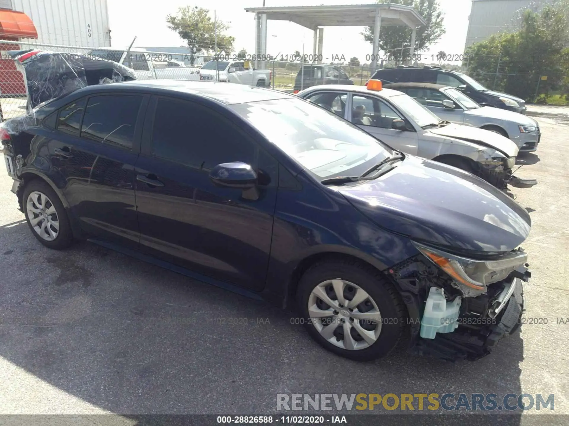 1 fotografías del automóvil dañado JTDEPRAEXLJ028824 TOYOTA COROLLA 2020
