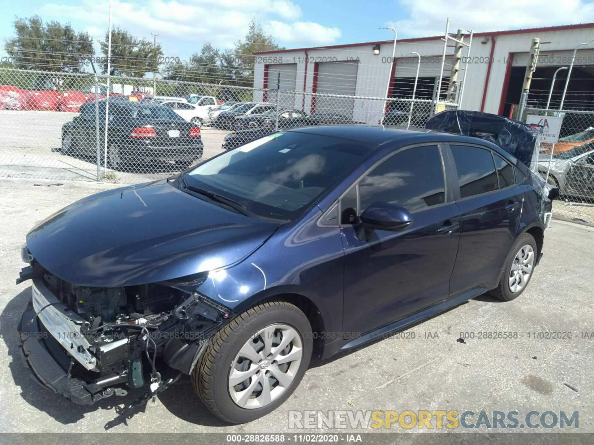 2 fotografías del automóvil dañado JTDEPRAEXLJ028824 TOYOTA COROLLA 2020