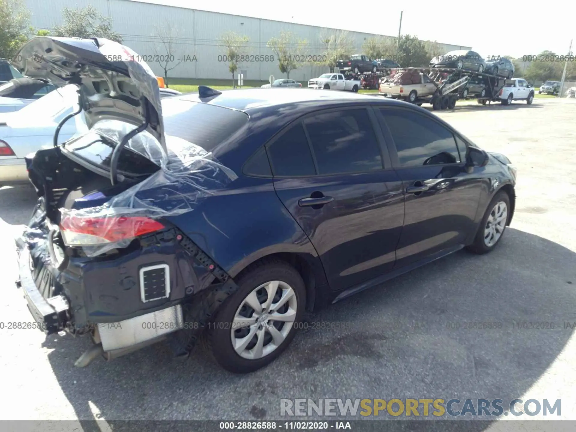 4 fotografías del automóvil dañado JTDEPRAEXLJ028824 TOYOTA COROLLA 2020