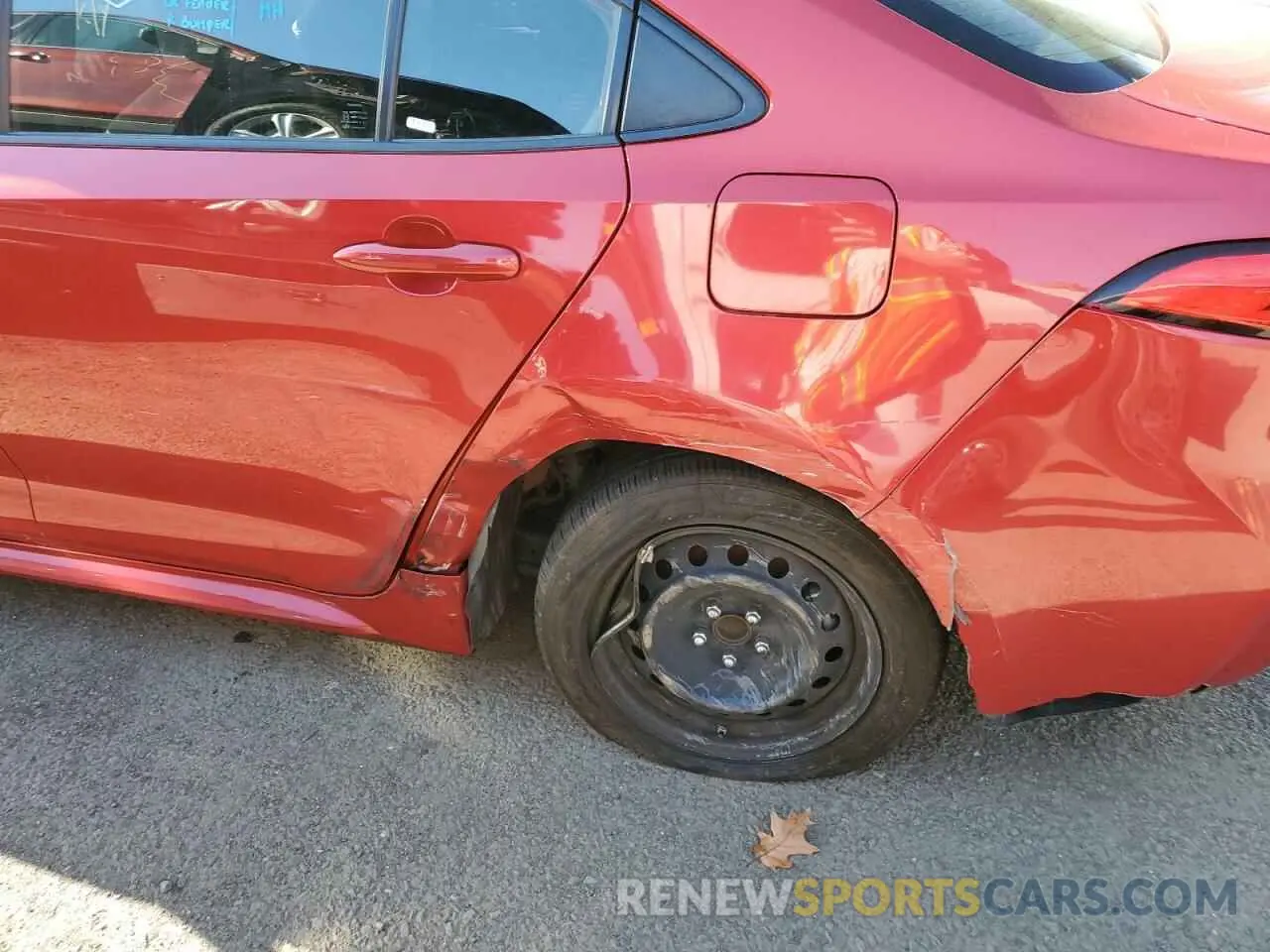 9 fotografías del automóvil dañado JTDEPRAEXLJ033957 TOYOTA COROLLA 2020