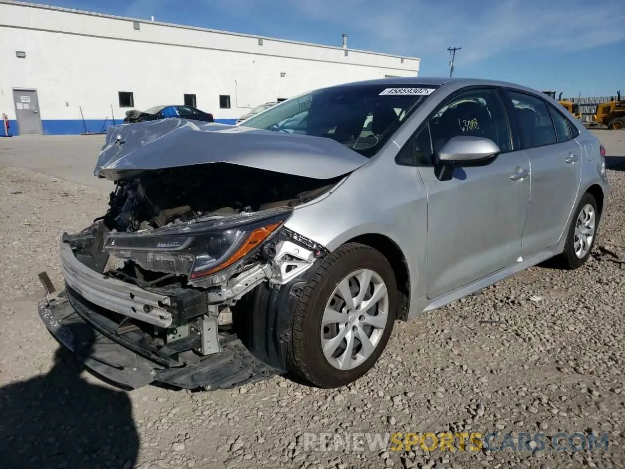 2 fotografías del automóvil dañado JTDEPRAEXLJ040911 TOYOTA COROLLA 2020
