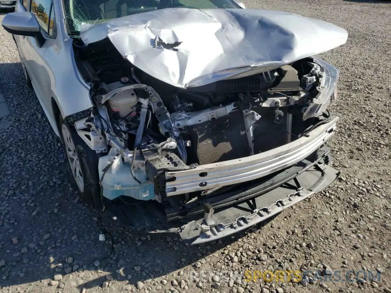 9 fotografías del automóvil dañado JTDEPRAEXLJ040911 TOYOTA COROLLA 2020