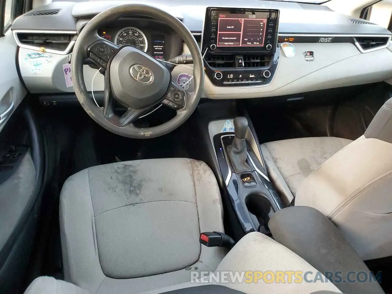 8 fotografías del automóvil dañado JTDEPRAEXLJ048135 TOYOTA COROLLA 2020