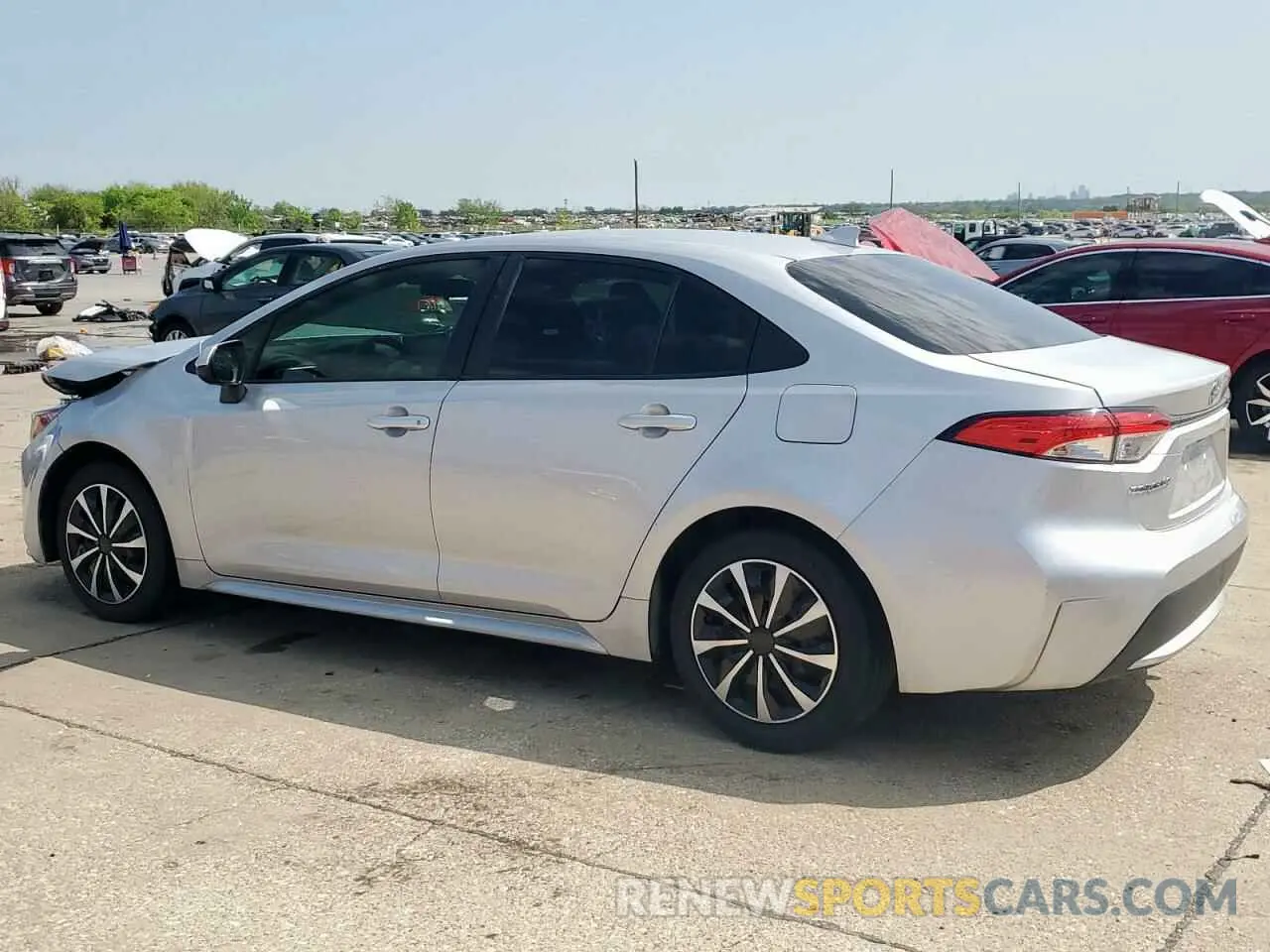 2 fotografías del automóvil dañado JTDEPRAEXLJ049821 TOYOTA COROLLA 2020