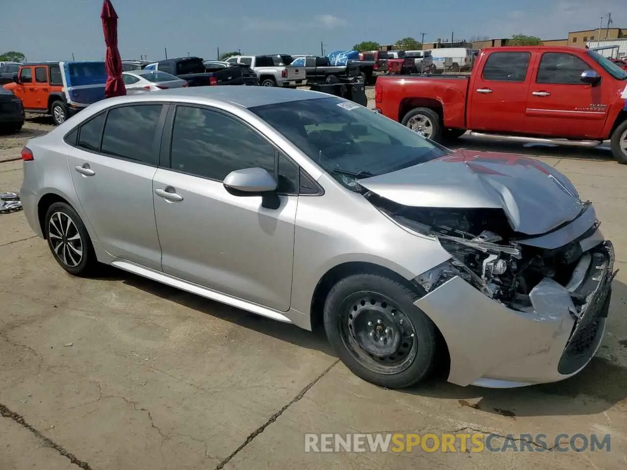 4 fotografías del automóvil dañado JTDEPRAEXLJ049821 TOYOTA COROLLA 2020