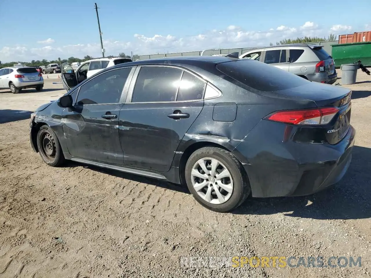 2 fotografías del automóvil dañado JTDEPRAEXLJ052539 TOYOTA COROLLA 2020