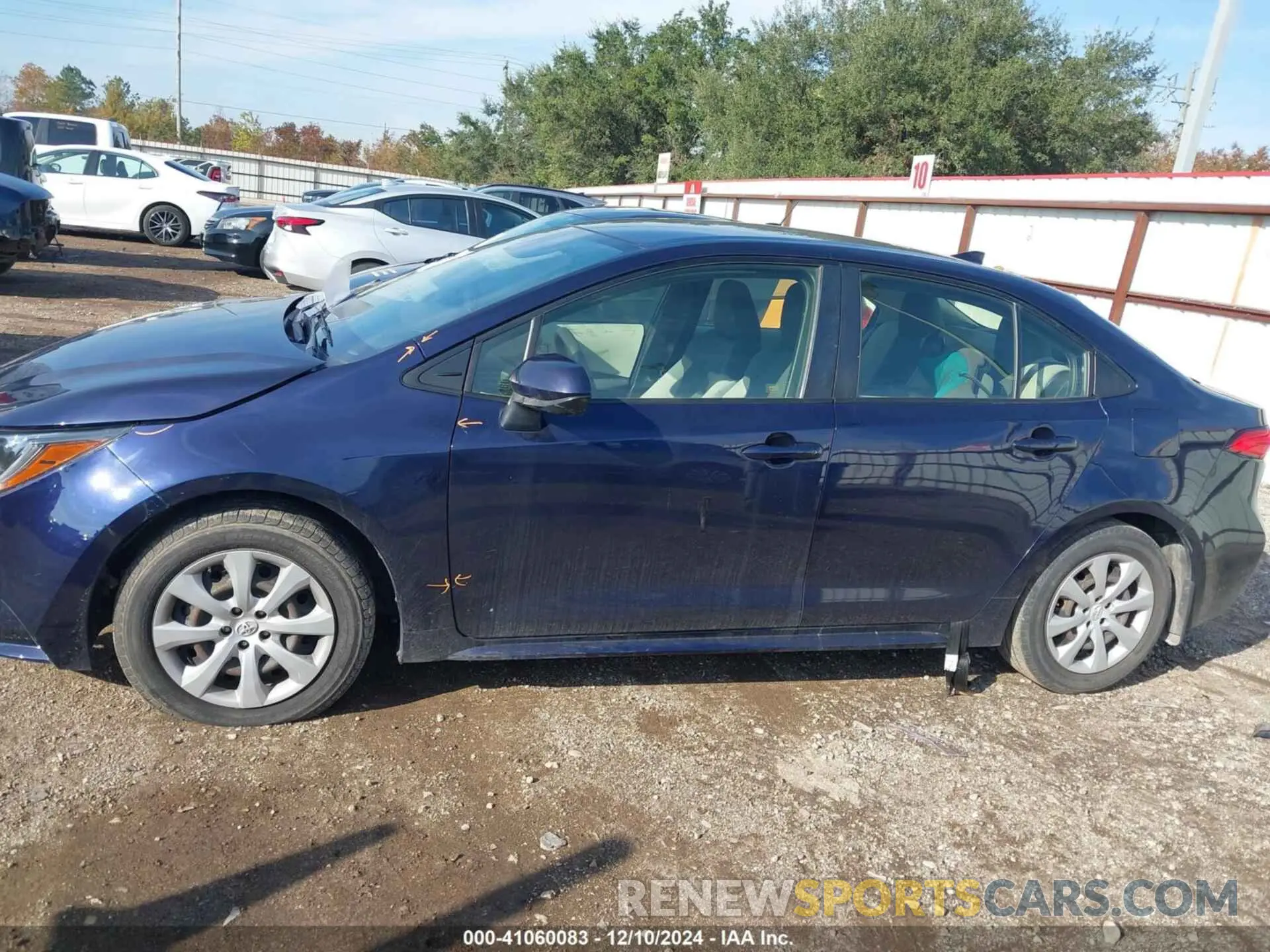 14 fotografías del automóvil dañado JTDEPRAEXLJ052962 TOYOTA COROLLA 2020