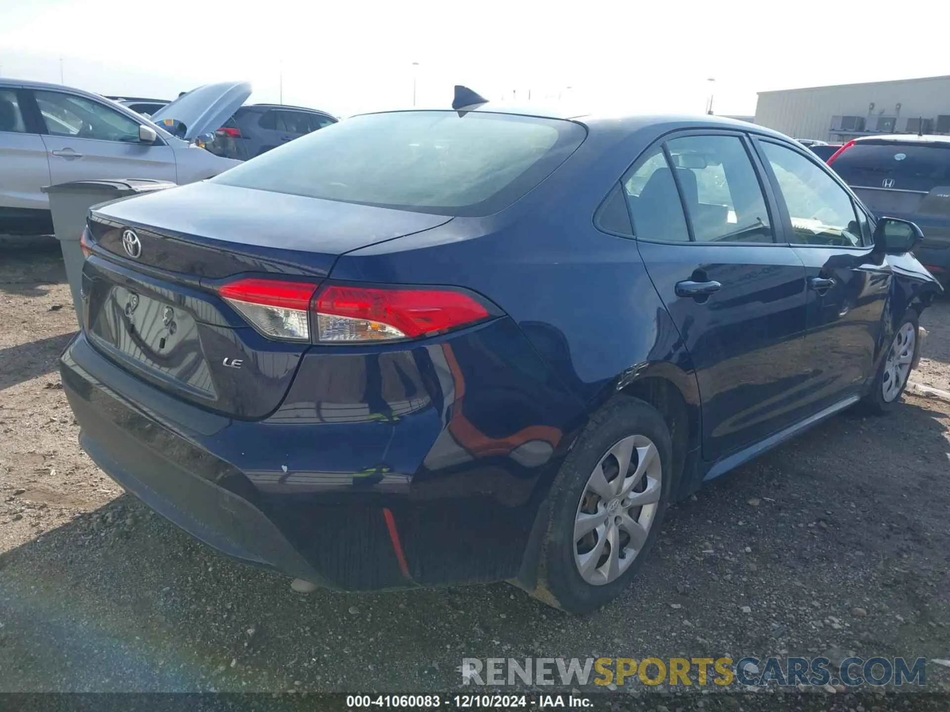 4 fotografías del automóvil dañado JTDEPRAEXLJ052962 TOYOTA COROLLA 2020
