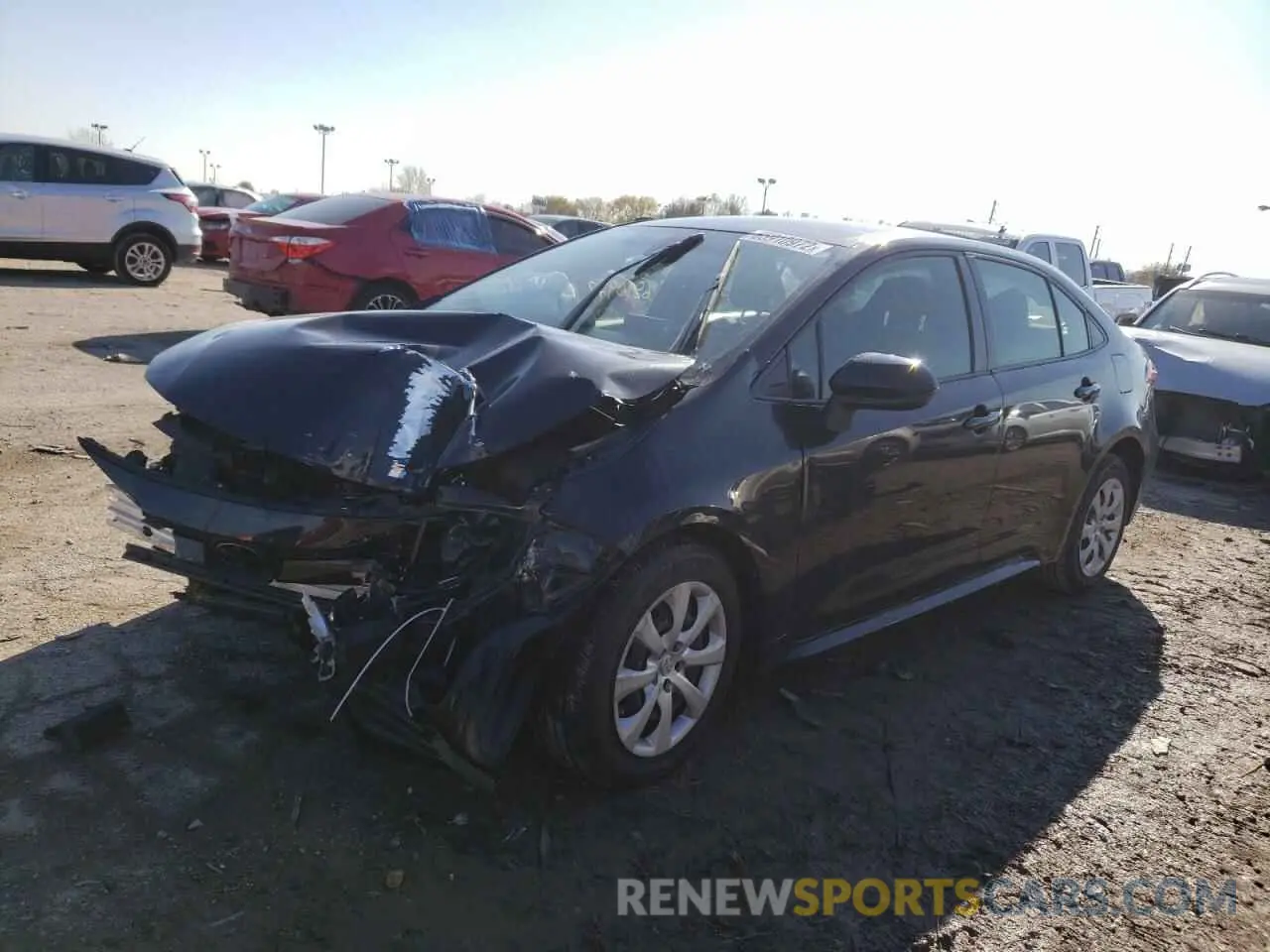 2 fotografías del automóvil dañado JTDEPRAEXLJ059460 TOYOTA COROLLA 2020