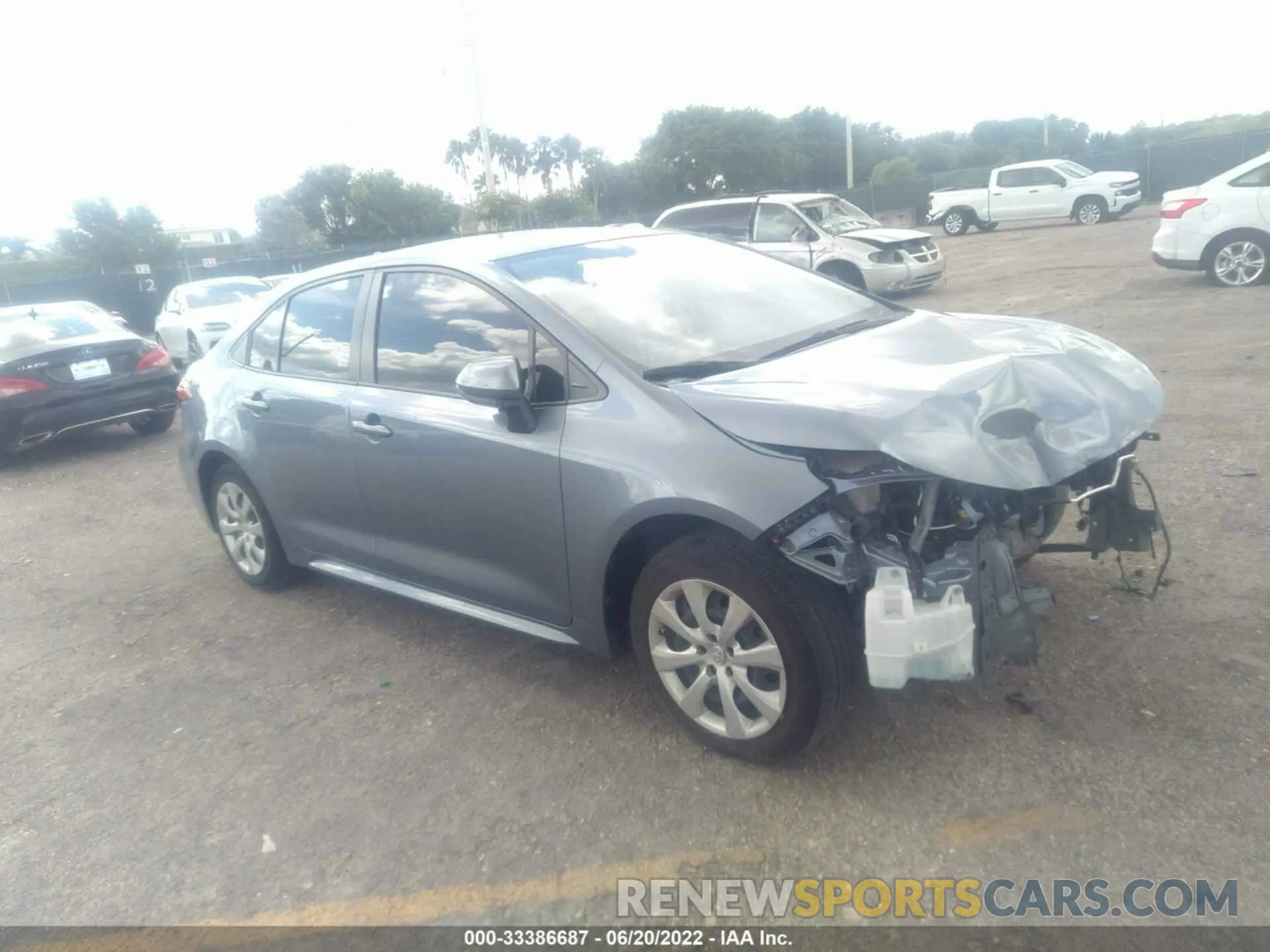 1 fotografías del automóvil dañado JTDEPRAEXLJ069244 TOYOTA COROLLA 2020