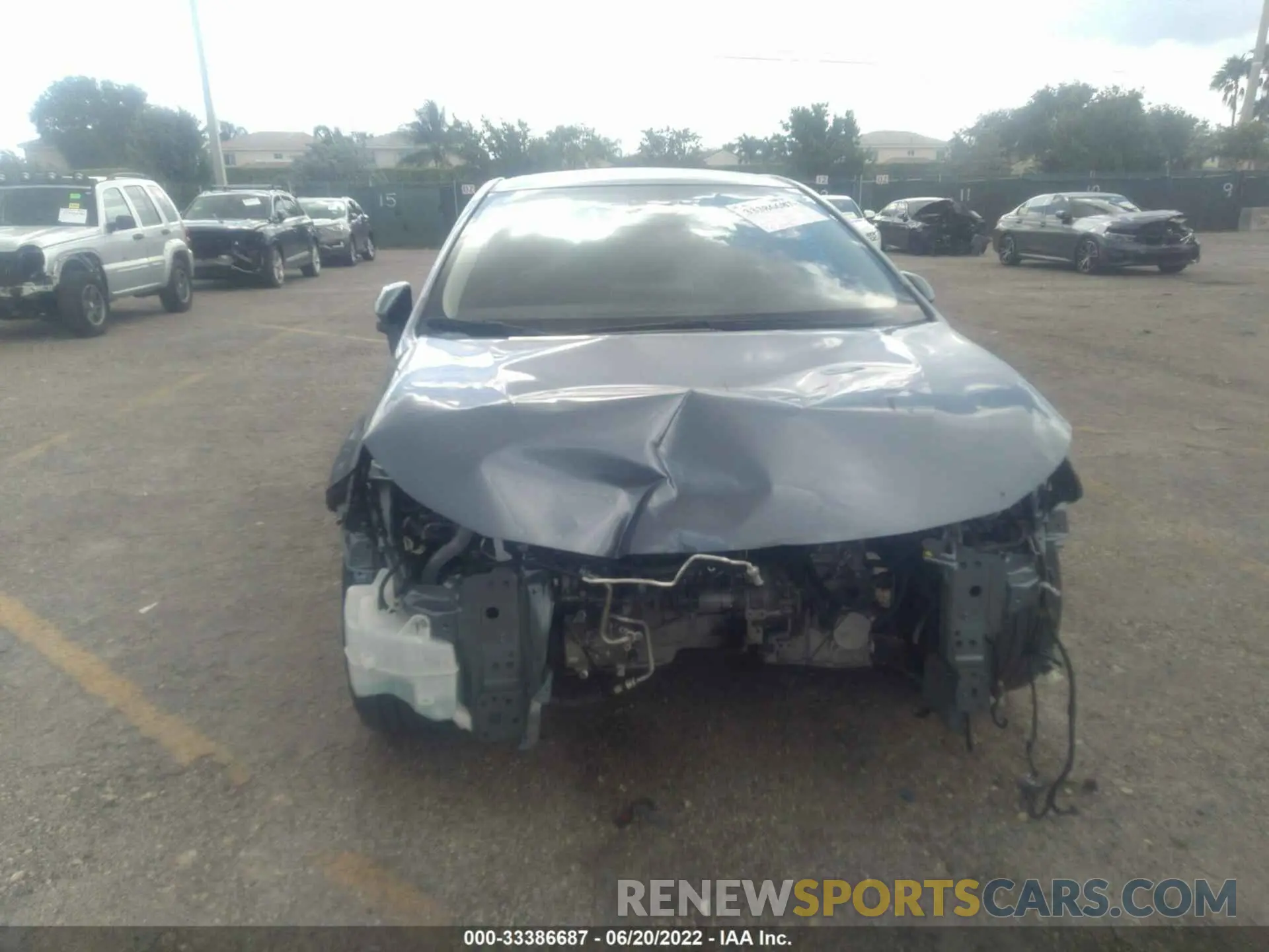 6 fotografías del automóvil dañado JTDEPRAEXLJ069244 TOYOTA COROLLA 2020
