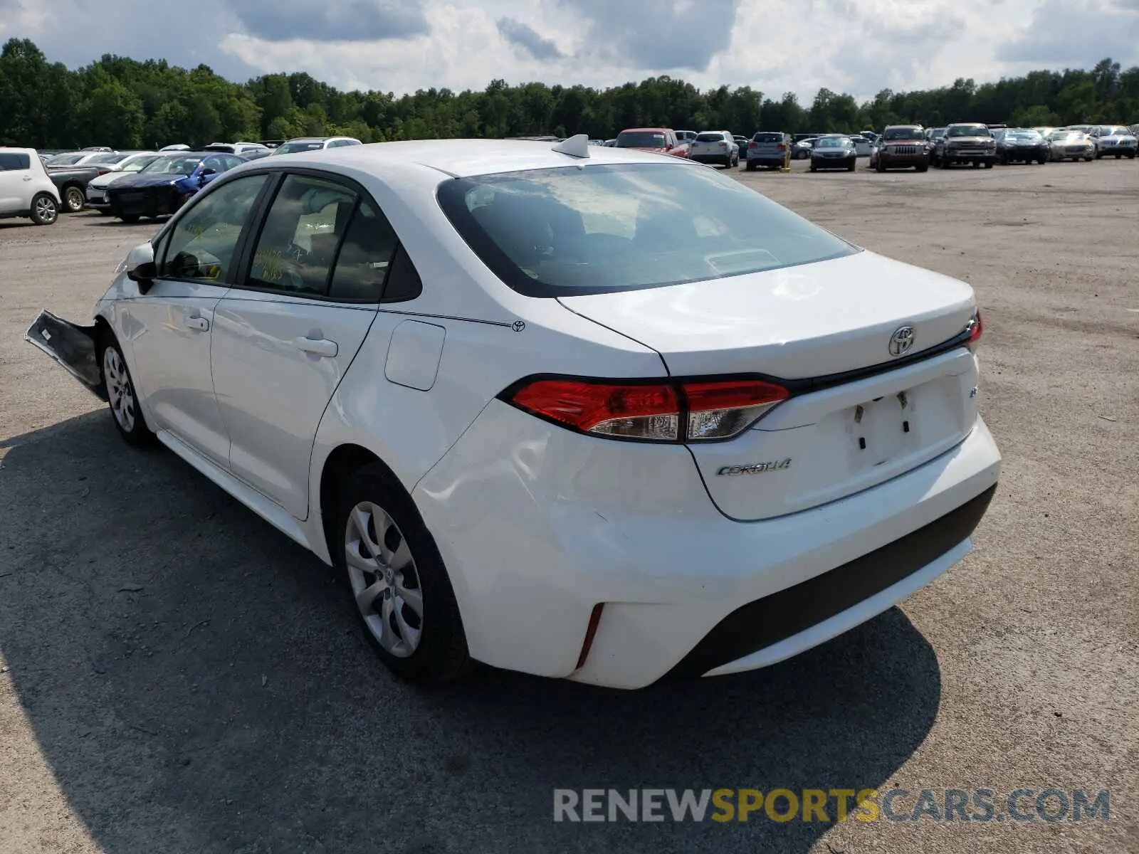 3 fotografías del automóvil dañado JTDEPRAEXLJ070023 TOYOTA COROLLA 2020
