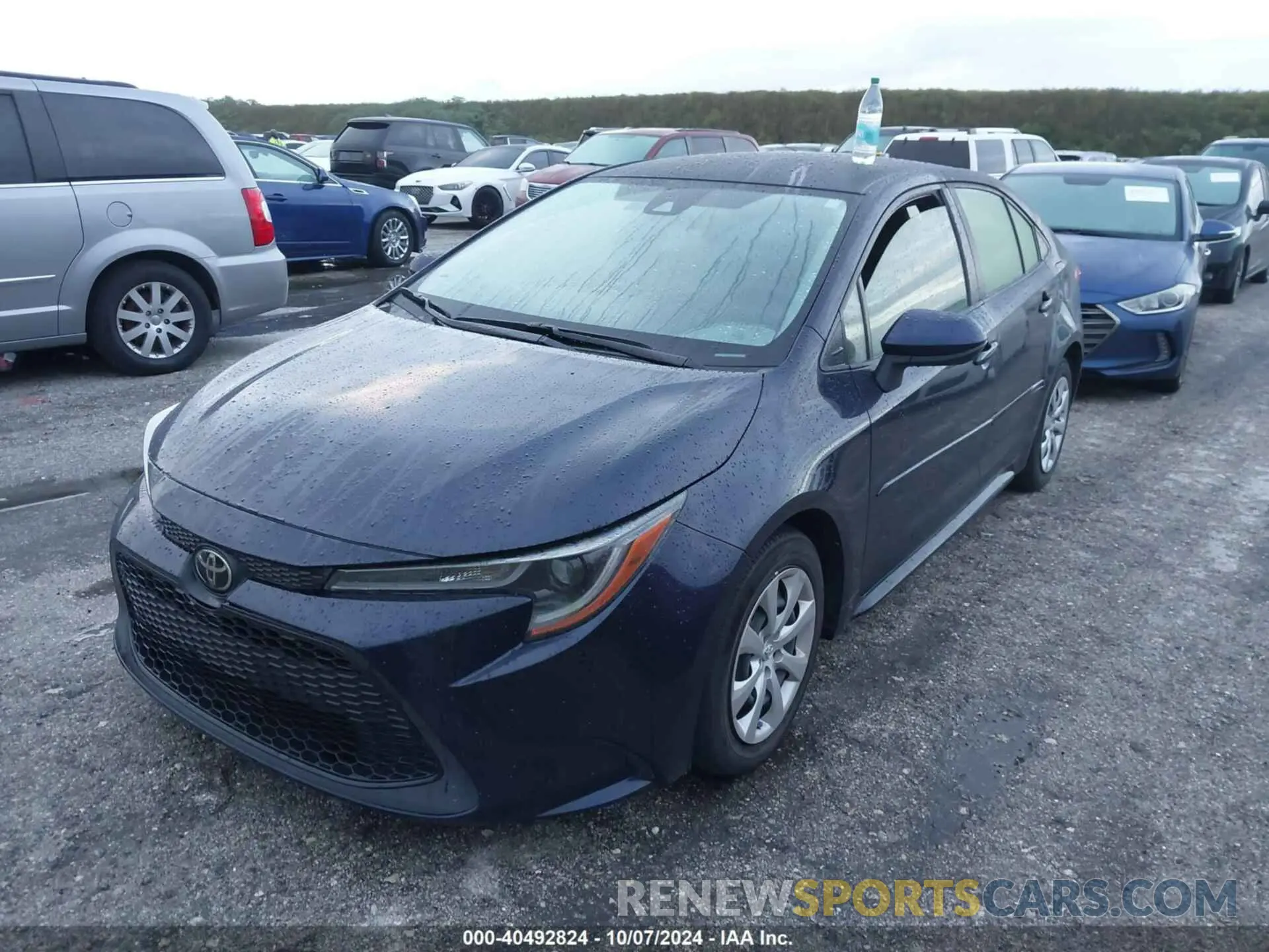 2 fotografías del automóvil dañado JTDEPRAEXLJ075366 TOYOTA COROLLA 2020