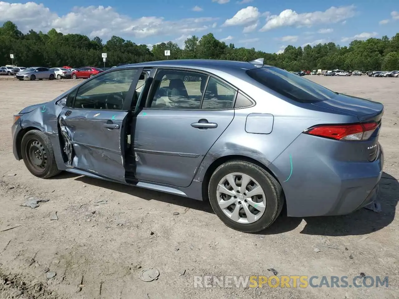 2 fotografías del automóvil dañado JTDEPRAEXLJ075724 TOYOTA COROLLA 2020