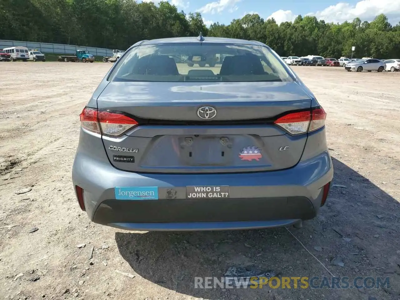 6 fotografías del automóvil dañado JTDEPRAEXLJ075724 TOYOTA COROLLA 2020