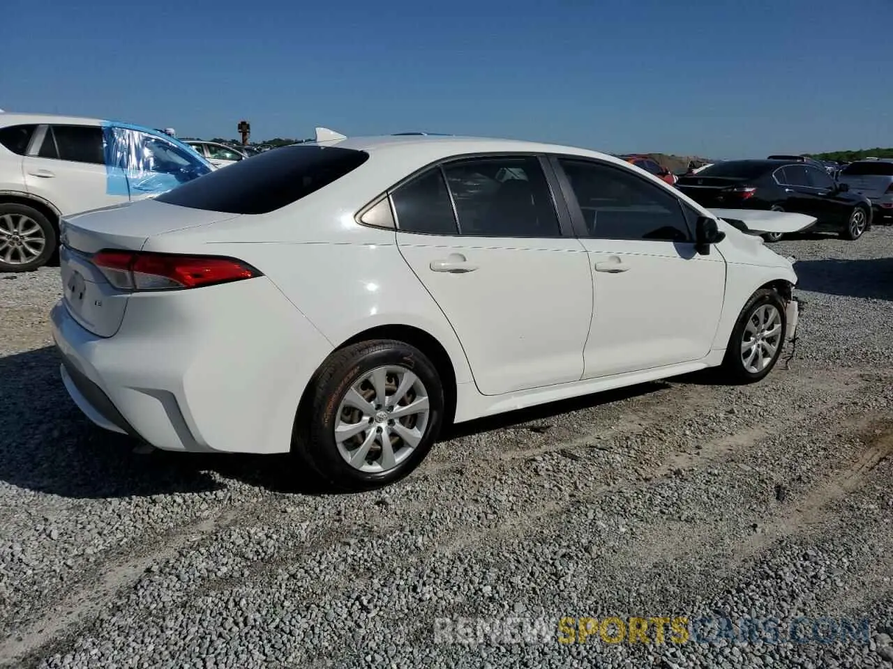 3 fotografías del automóvil dañado JTDEPRAEXLJ078476 TOYOTA COROLLA 2020
