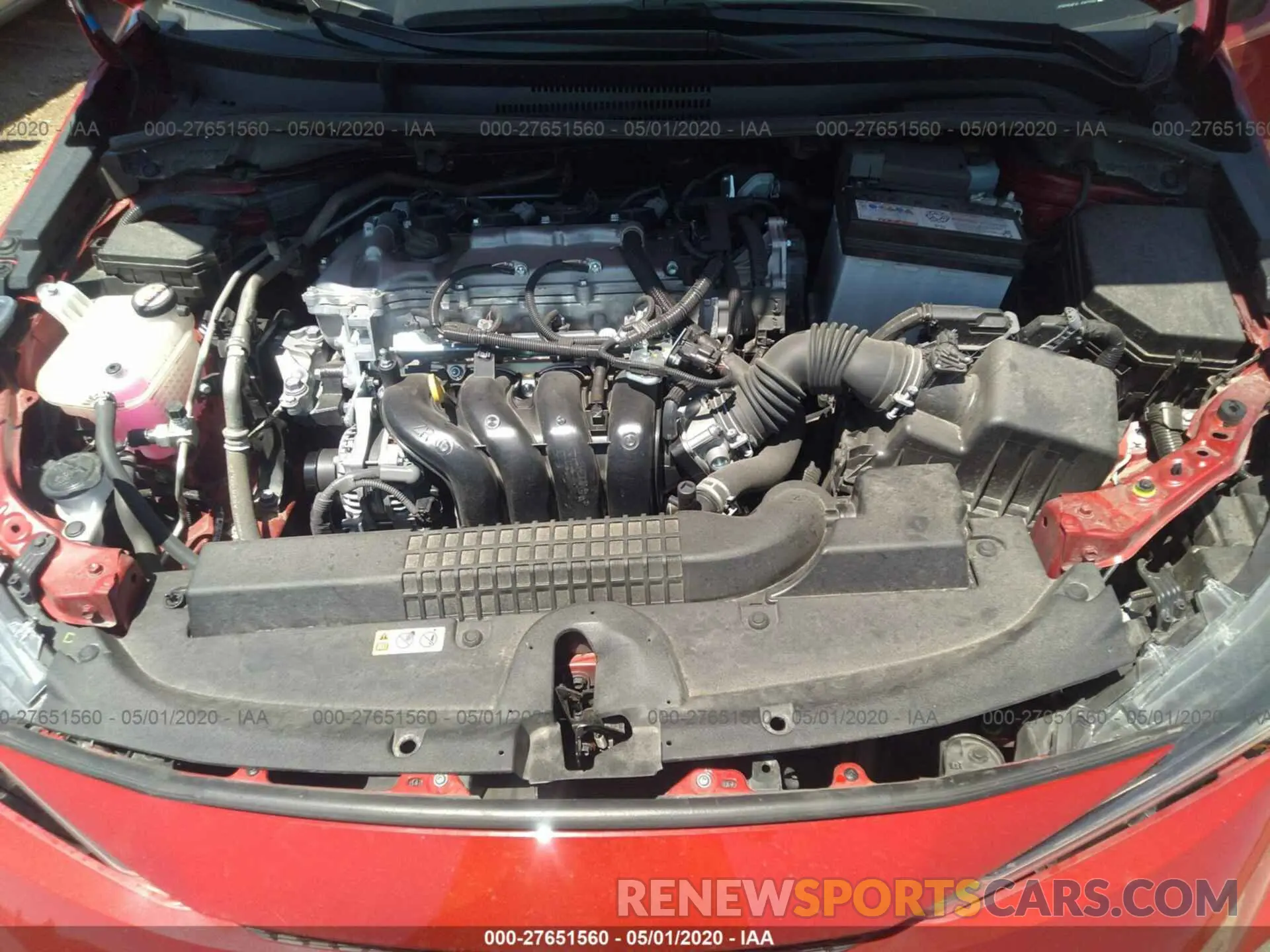 10 fotografías del automóvil dañado JTDEPRAEXLJ083399 TOYOTA COROLLA 2020