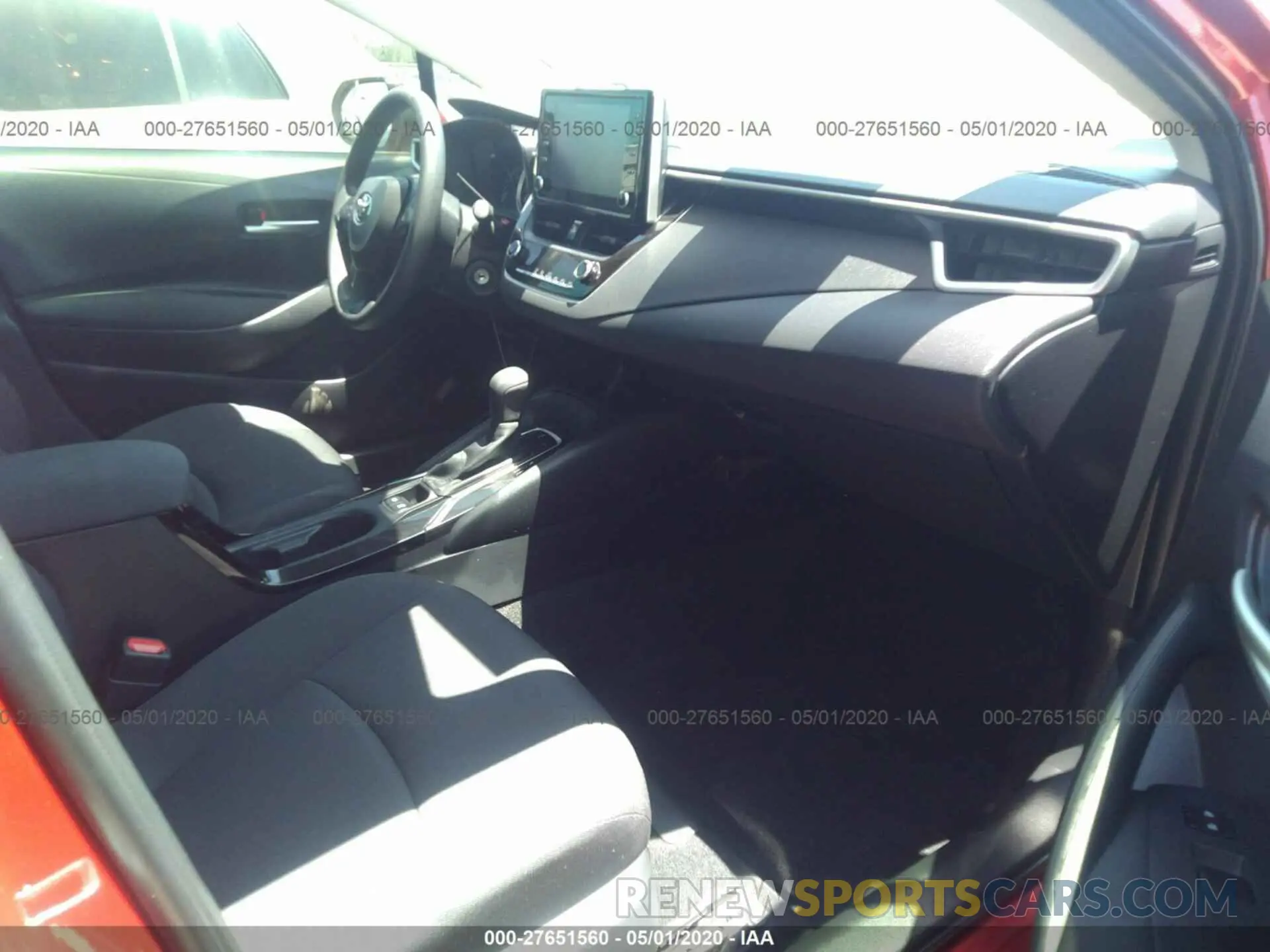 5 fotografías del automóvil dañado JTDEPRAEXLJ083399 TOYOTA COROLLA 2020