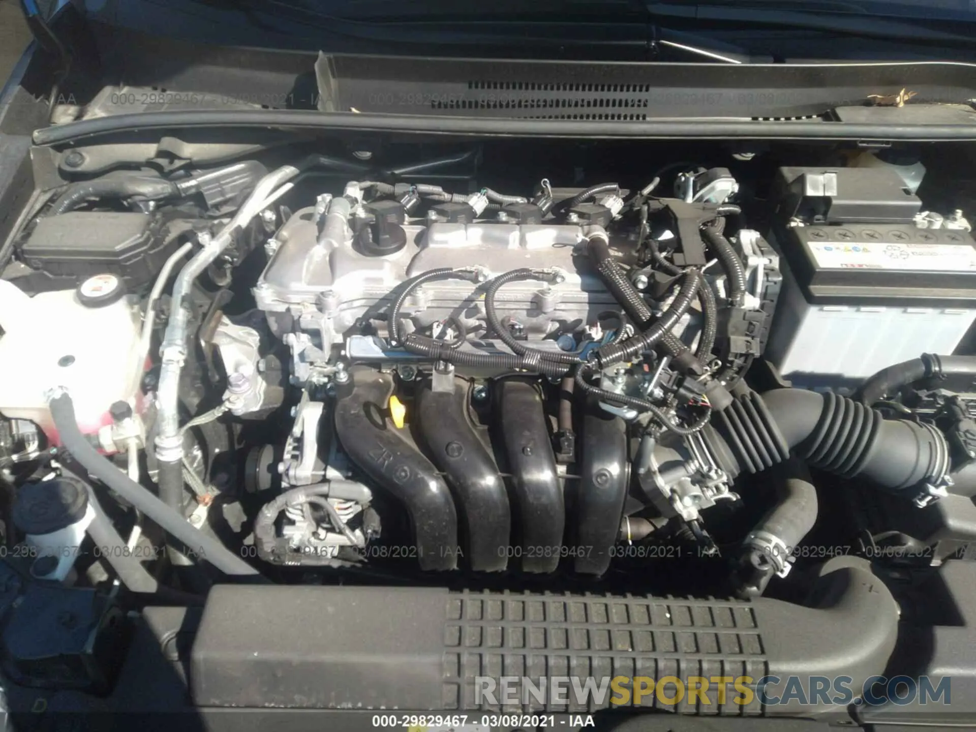 10 fotografías del automóvil dañado JTDEPRAEXLJ087100 TOYOTA COROLLA 2020