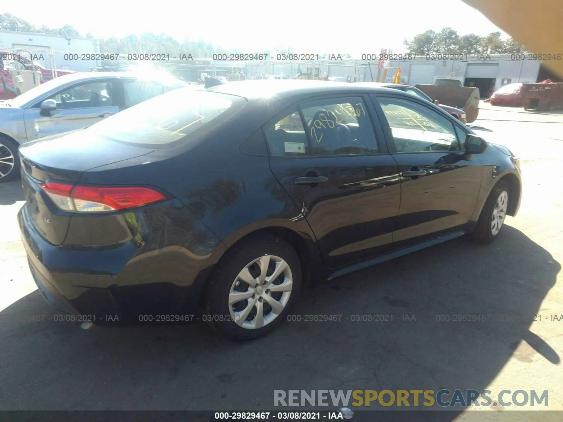 4 fotografías del automóvil dañado JTDEPRAEXLJ087100 TOYOTA COROLLA 2020