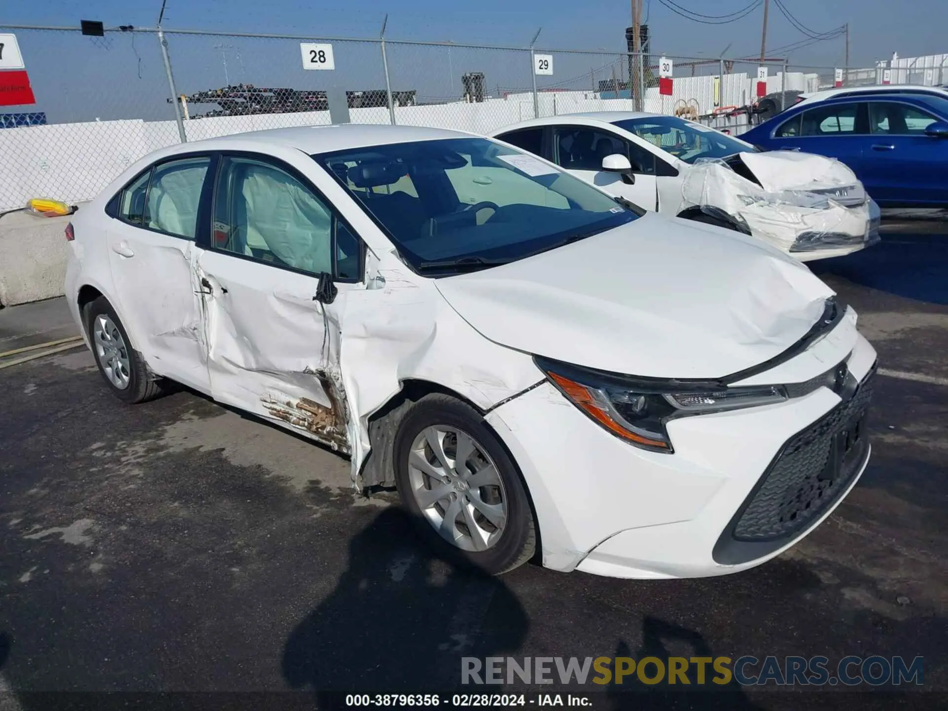 1 fotografías del automóvil dañado JTDEPRAEXLJ087341 TOYOTA COROLLA 2020