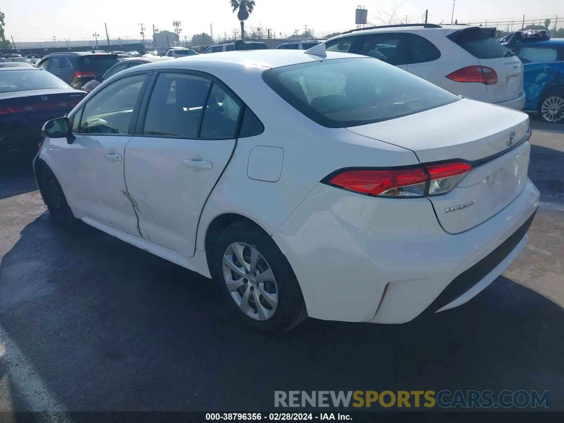 3 fotografías del automóvil dañado JTDEPRAEXLJ087341 TOYOTA COROLLA 2020
