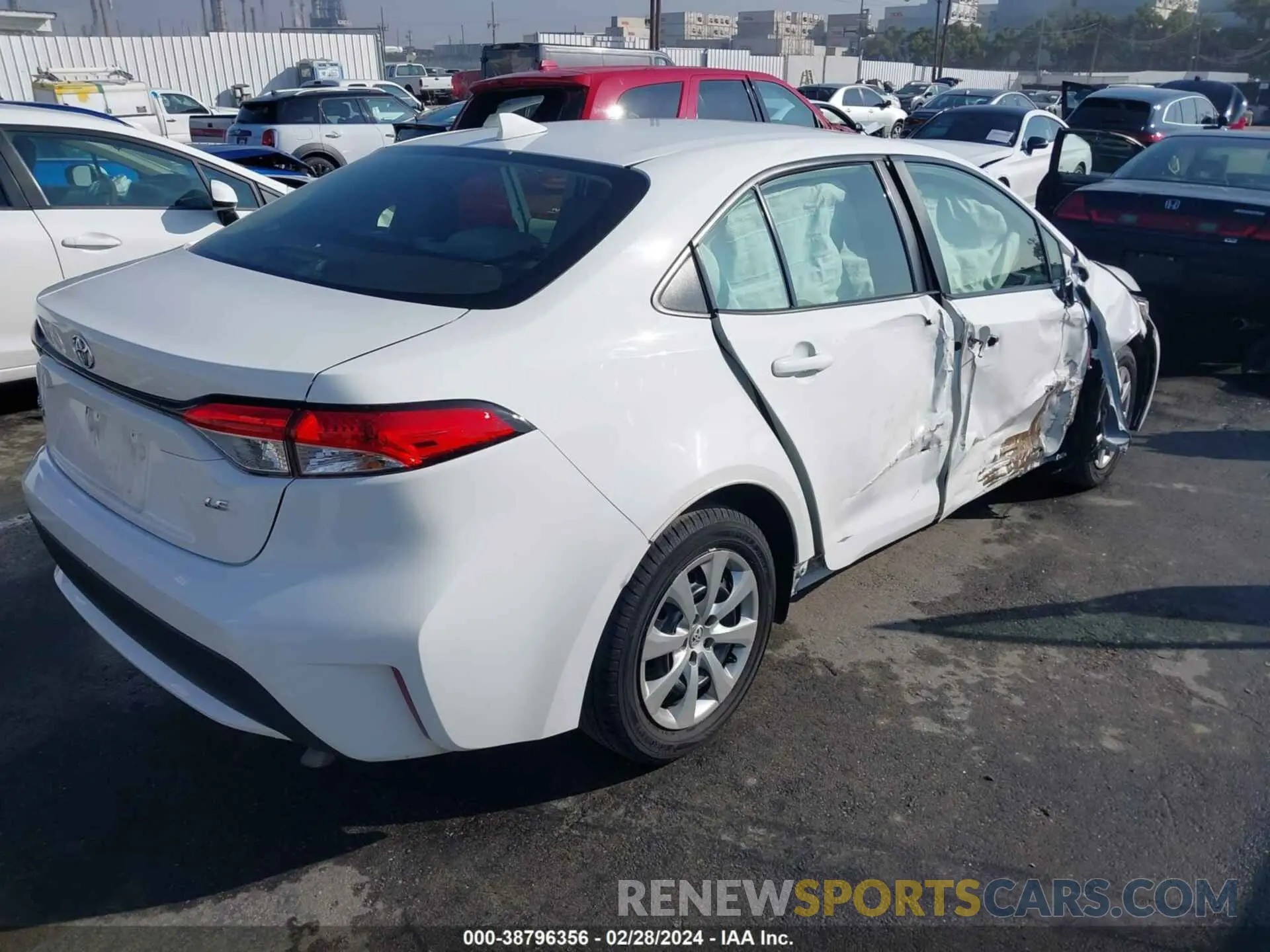 4 fotografías del automóvil dañado JTDEPRAEXLJ087341 TOYOTA COROLLA 2020