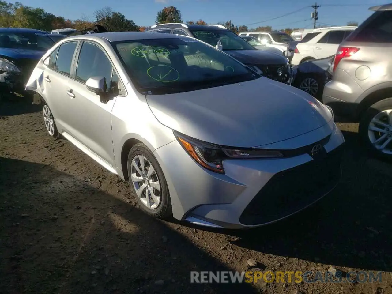 1 fotografías del automóvil dañado JTDEPRAEXLJ091812 TOYOTA COROLLA 2020